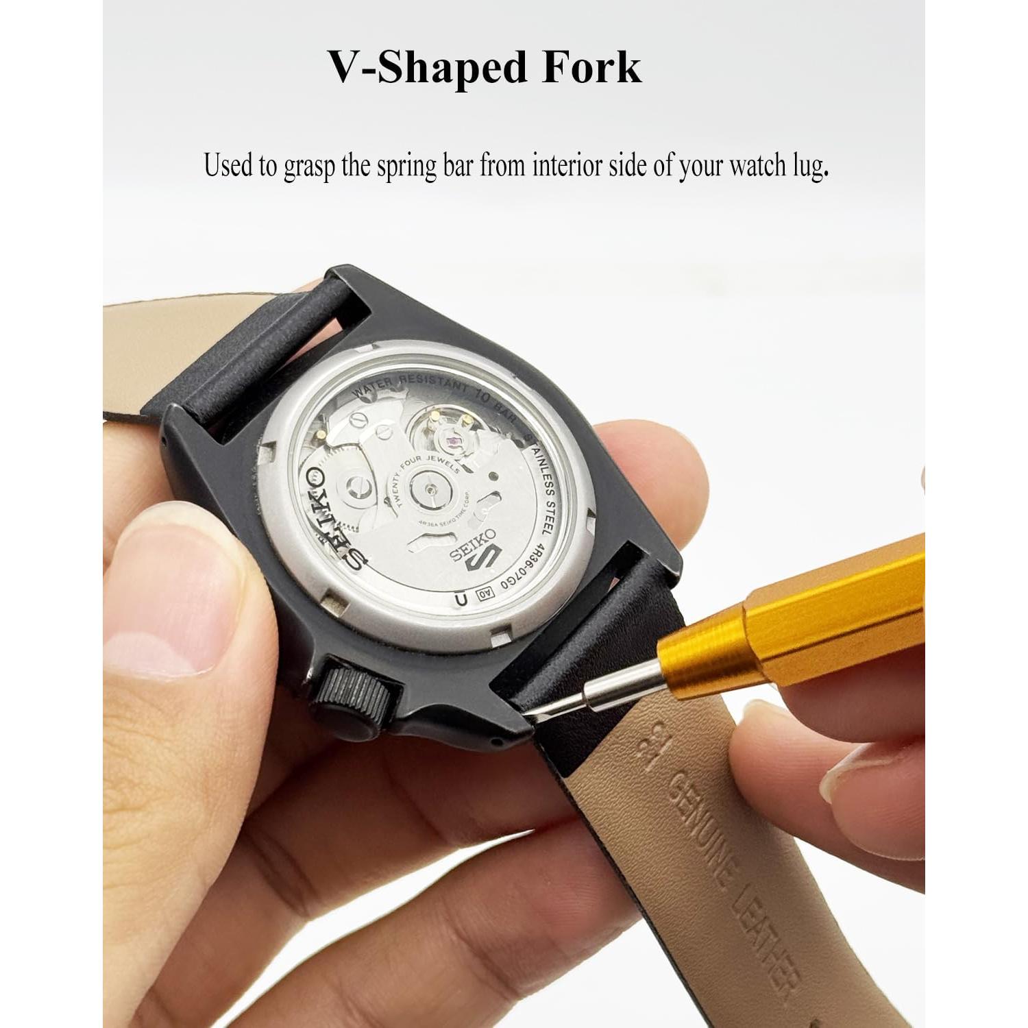 Kit de Herramientas para Reloj TICFROG - Acero Inoxidable, Regla Integrada