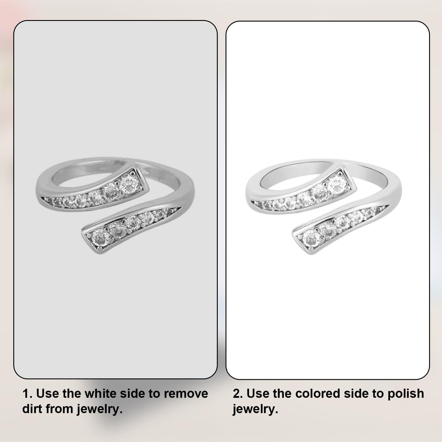 4 Paños de Pulido de Joyería Fukaisu 16x25cm Terciopelo