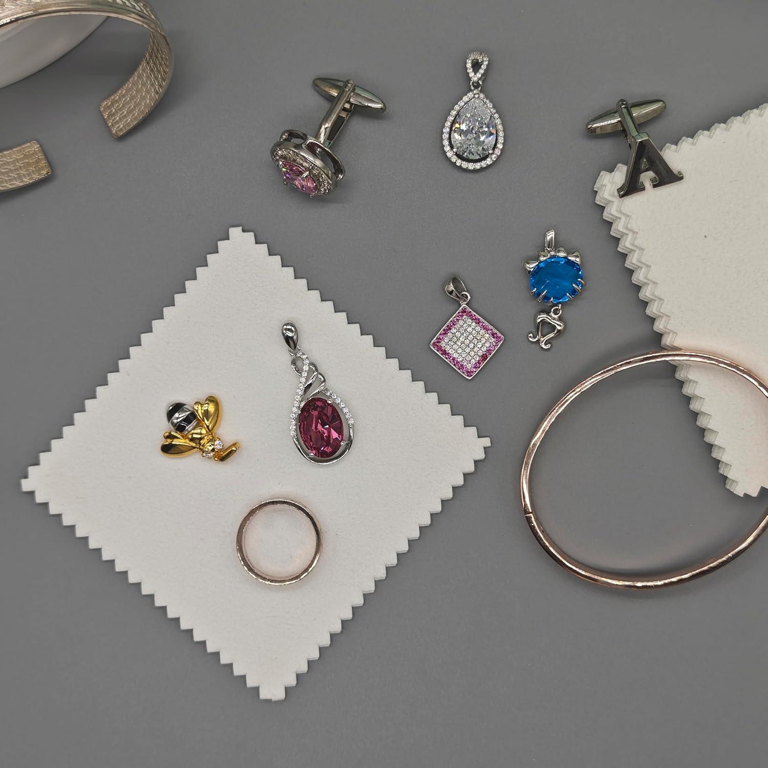 50 Paños de Limpieza de Joyería USHIGOO 7.62x7.62cm