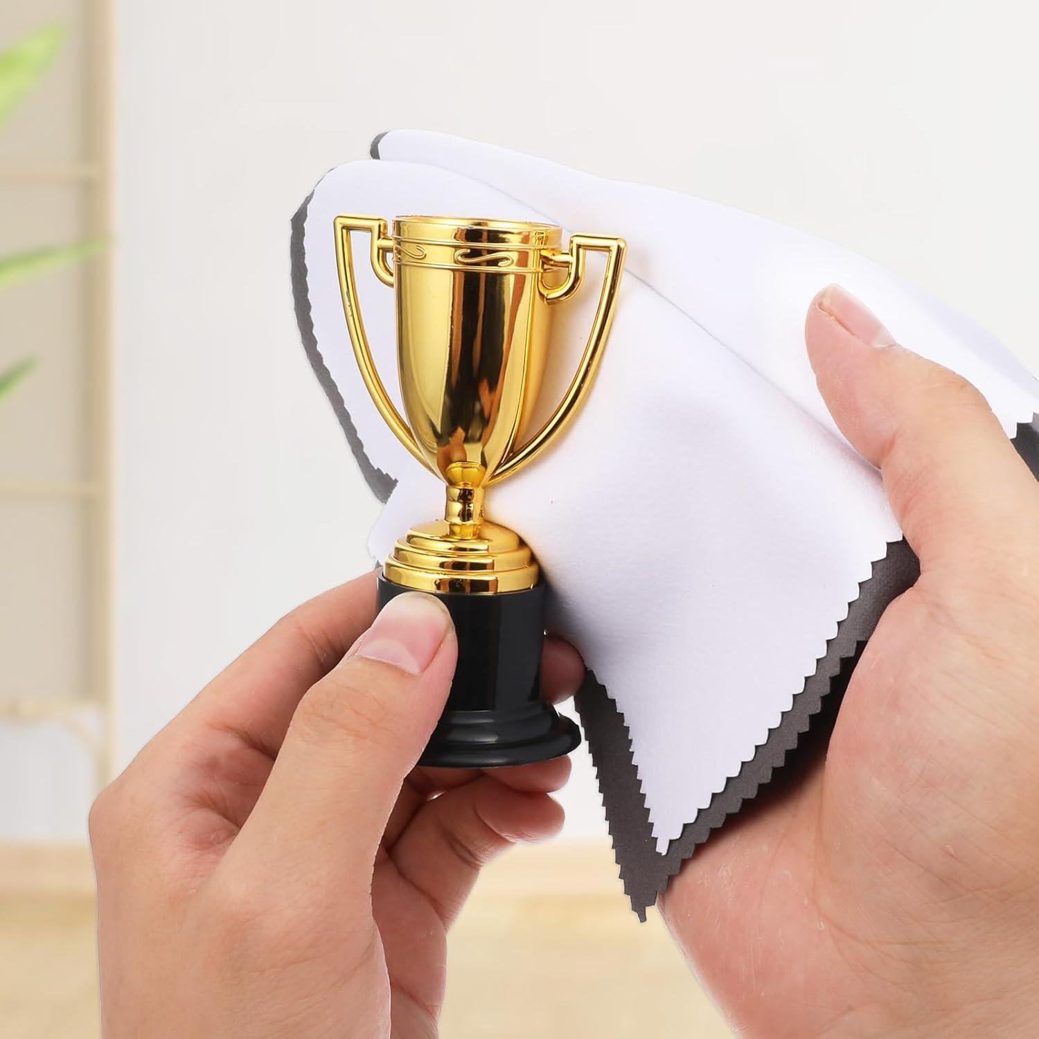 Paño de Pulido de Plata BOHUIZ 4 Pcs Doble Cara 20x20cm