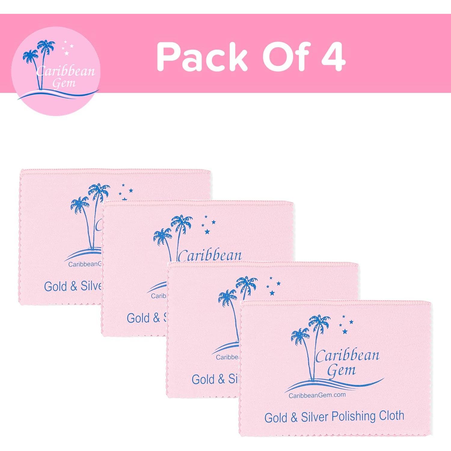 Paquete de 4 Paños de Limpieza Caribbean Gem para Metales