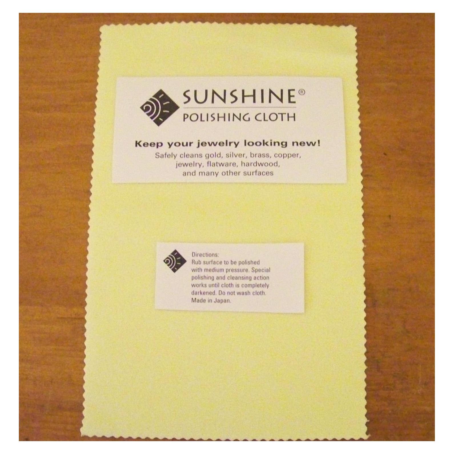 Paño de Pulido Sunshine para Joyería de Plata y Oro 19x12 cm