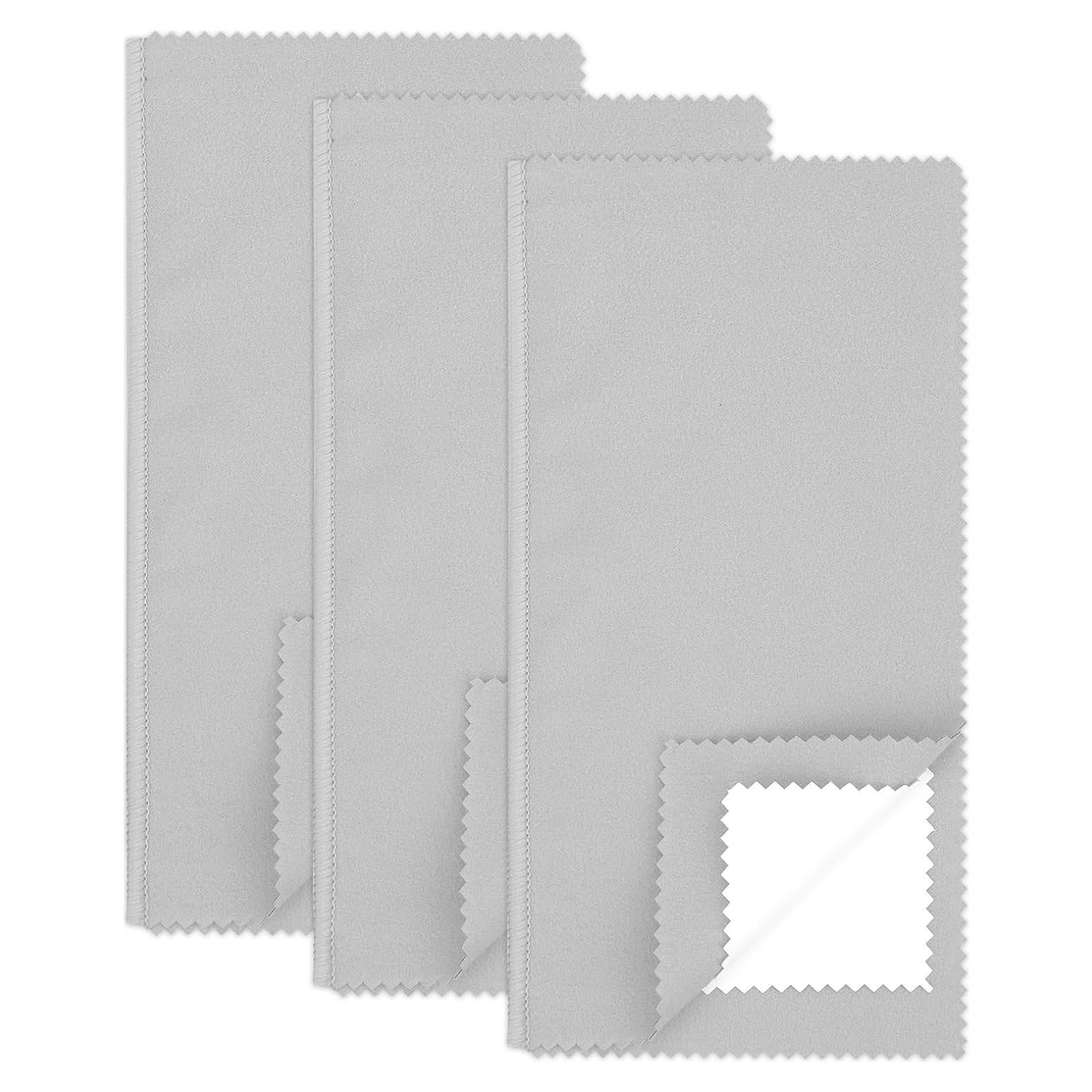 Paños de Limpieza de Joyería TUNQISM - 3 Pcs Doble Cara 20x10 cm