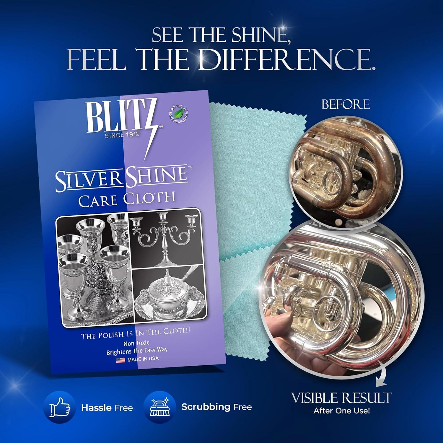 Paño de Pulido de Plata Blitz 30x38 cm Anti-Tarnish