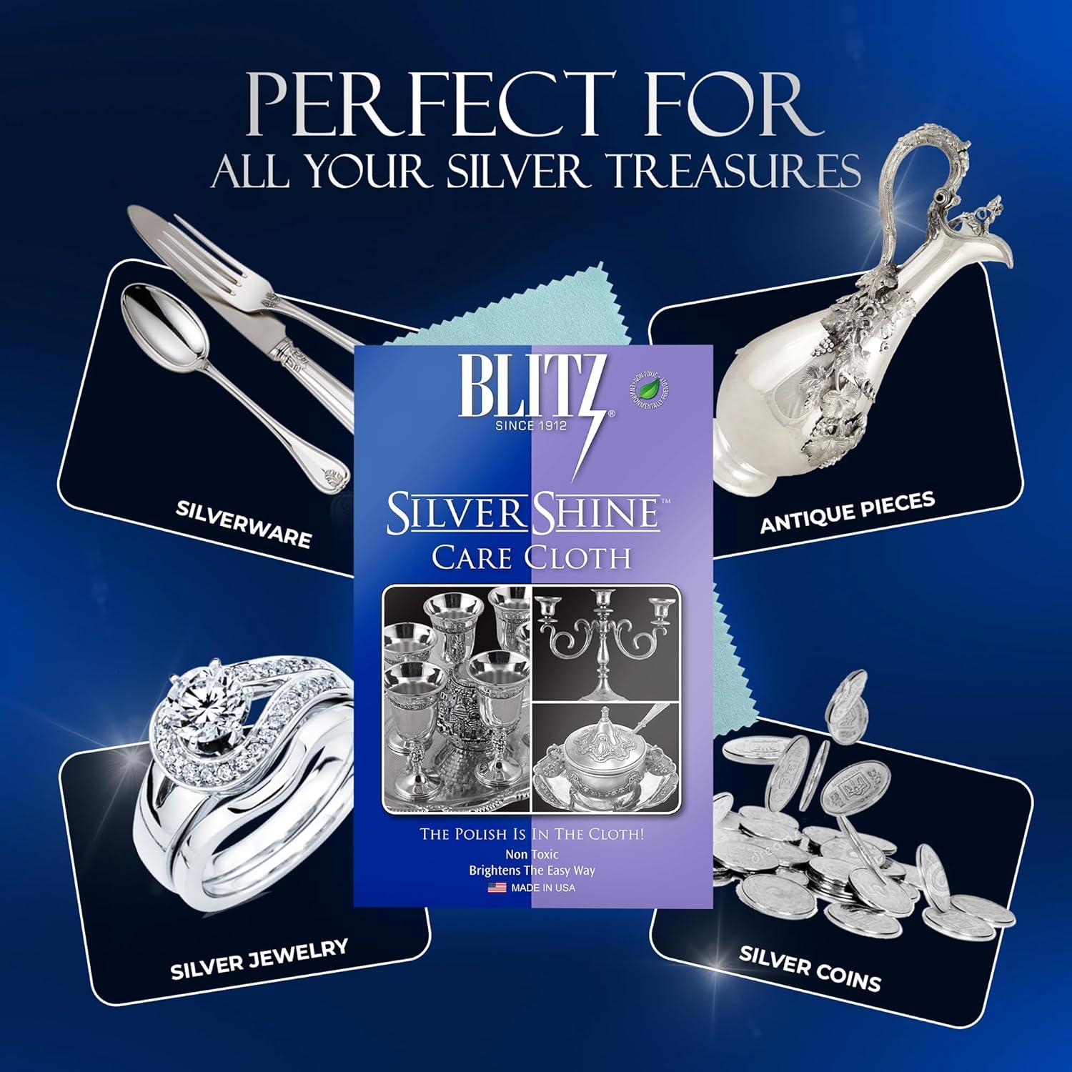 Paño de Pulido de Plata Blitz 30x38 cm Anti-Tarnish