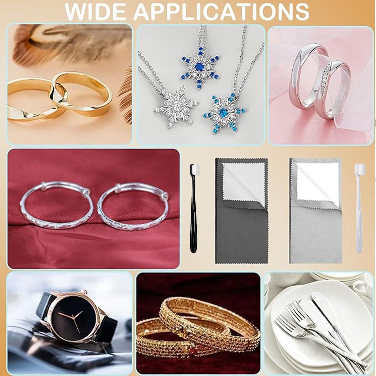 Paño de Limpieza de Joyería Syyflibb con Cepillos Suaves