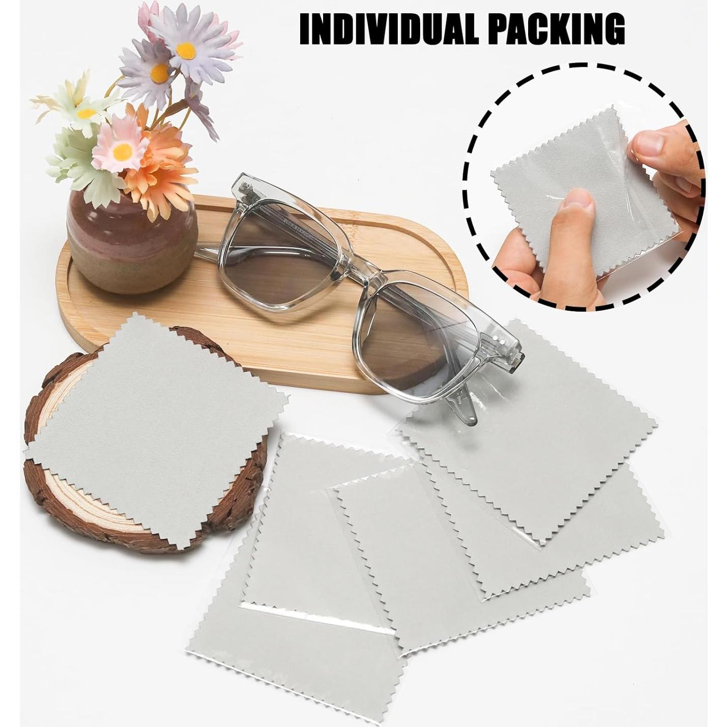 Paños de Limpieza de Joyería Wuyituart 50 Pcs 8x8 cm