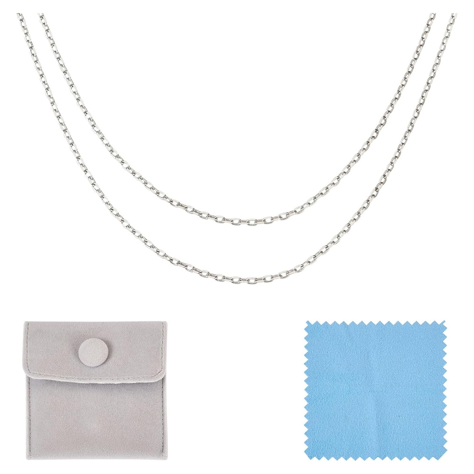 Cadena de Plata Esterlina 925 Elecrelive 1 Metro para Joyería