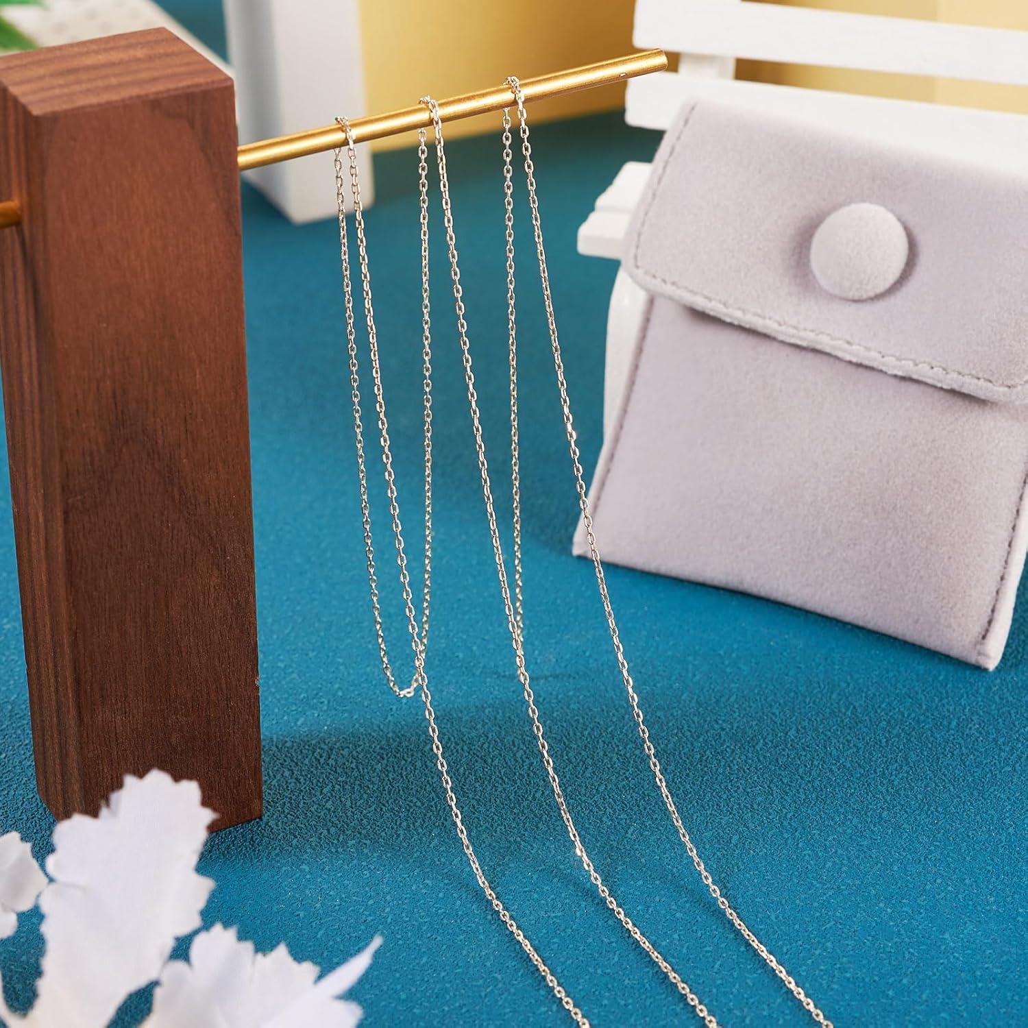 Cadena de Plata Esterlina 925 Elecrelive 1 Metro para Joyería