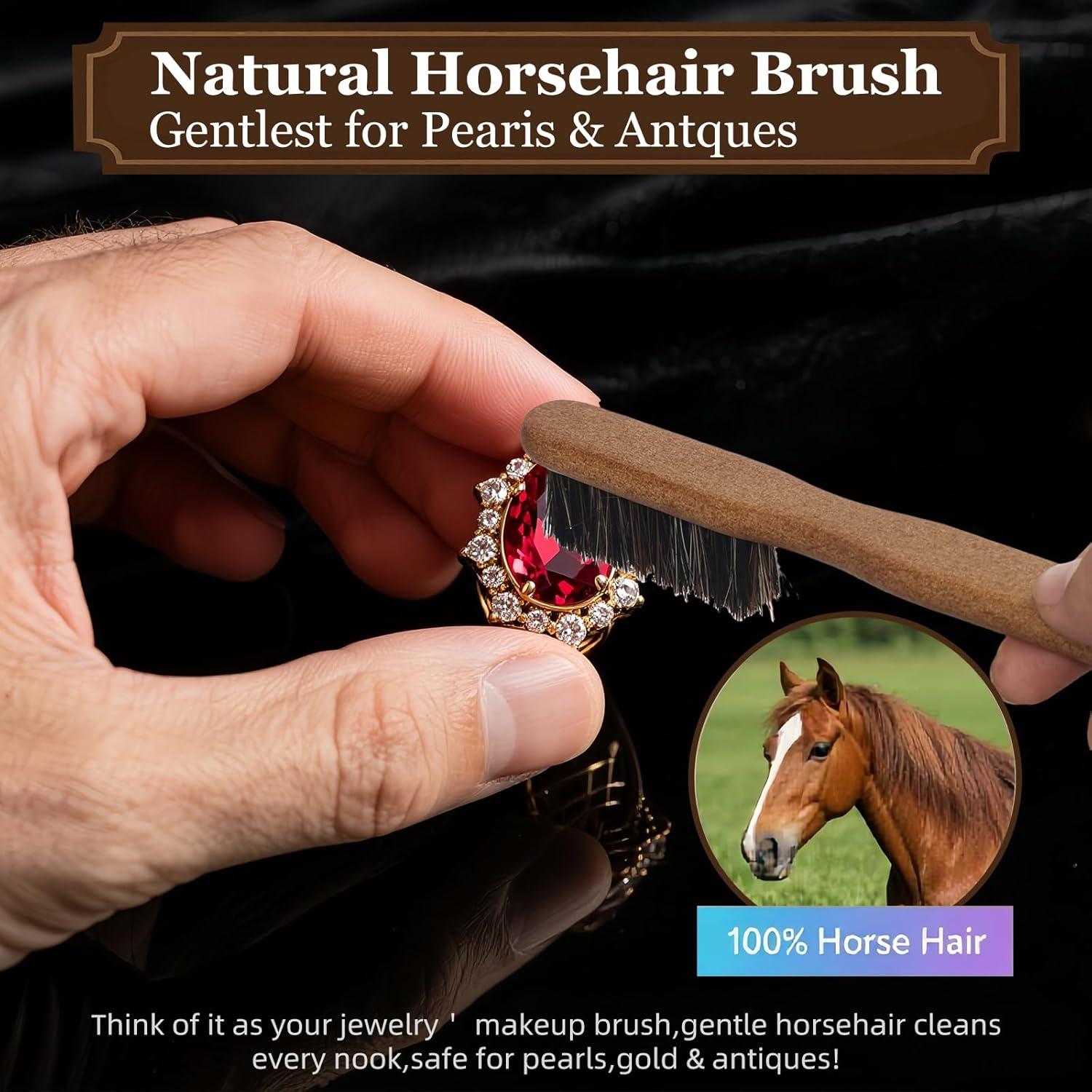 Kit de Limpieza de Joyería 20 Piezas - Cepillos y Paños