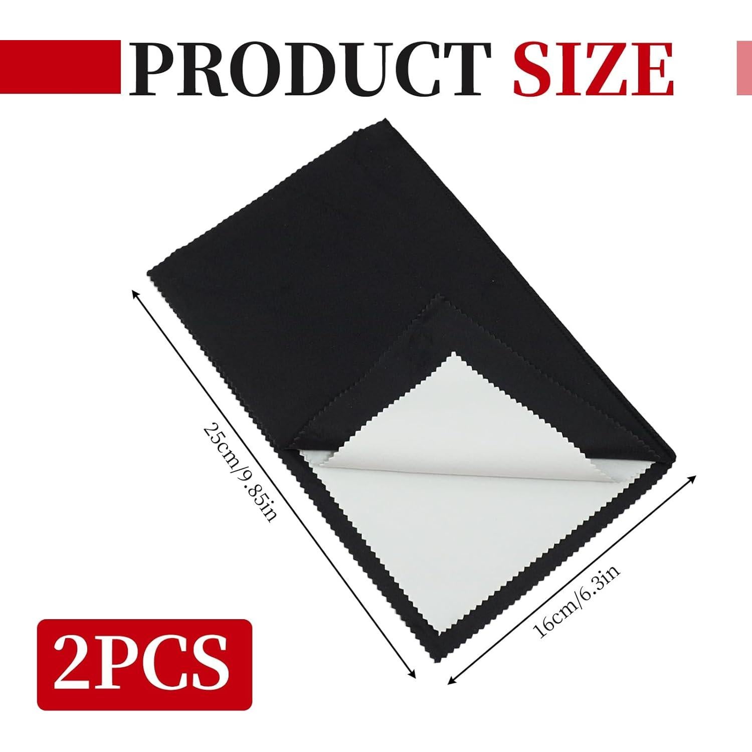 Juego de 2 paños de pulido de plata SpaceWings 16x25 cm