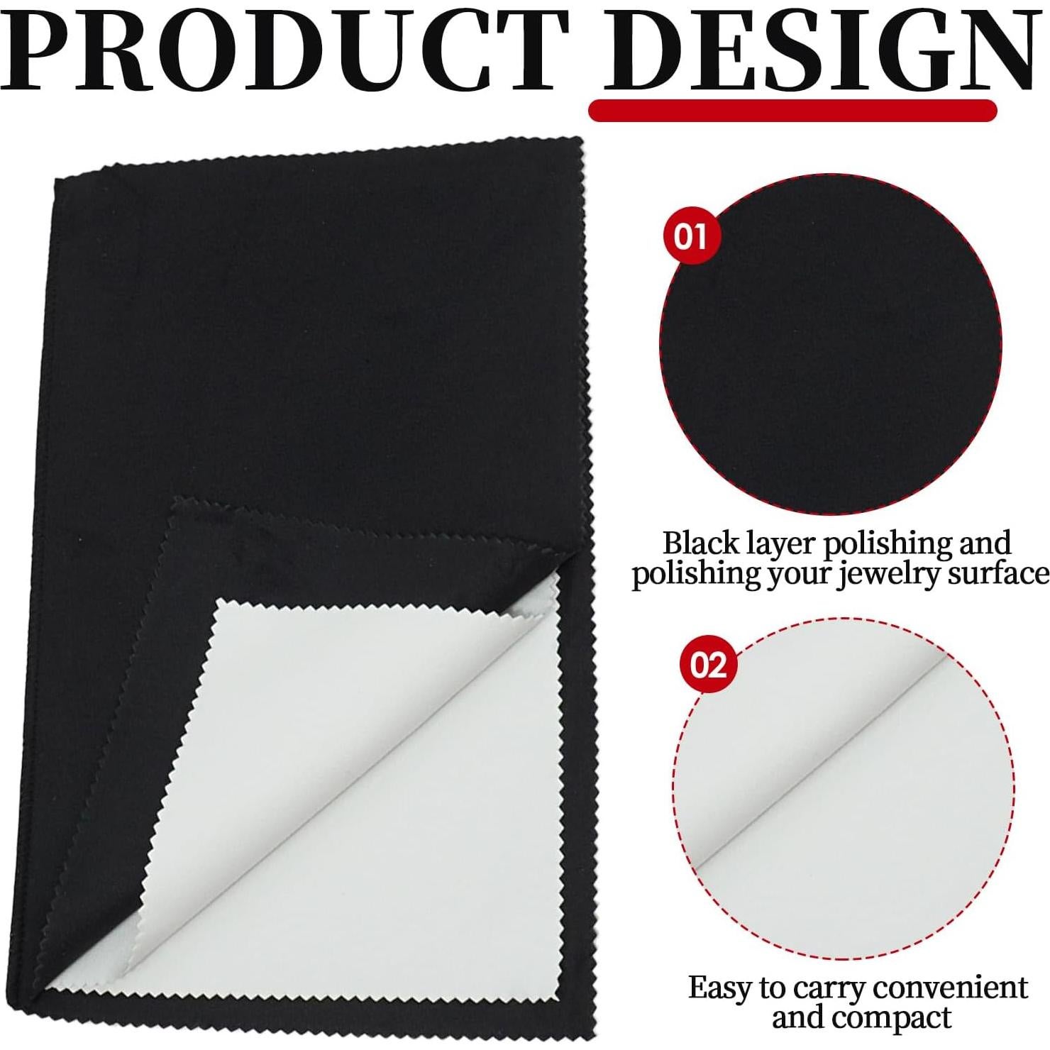 Juego de 2 paños de pulido de plata SpaceWings 16x25 cm