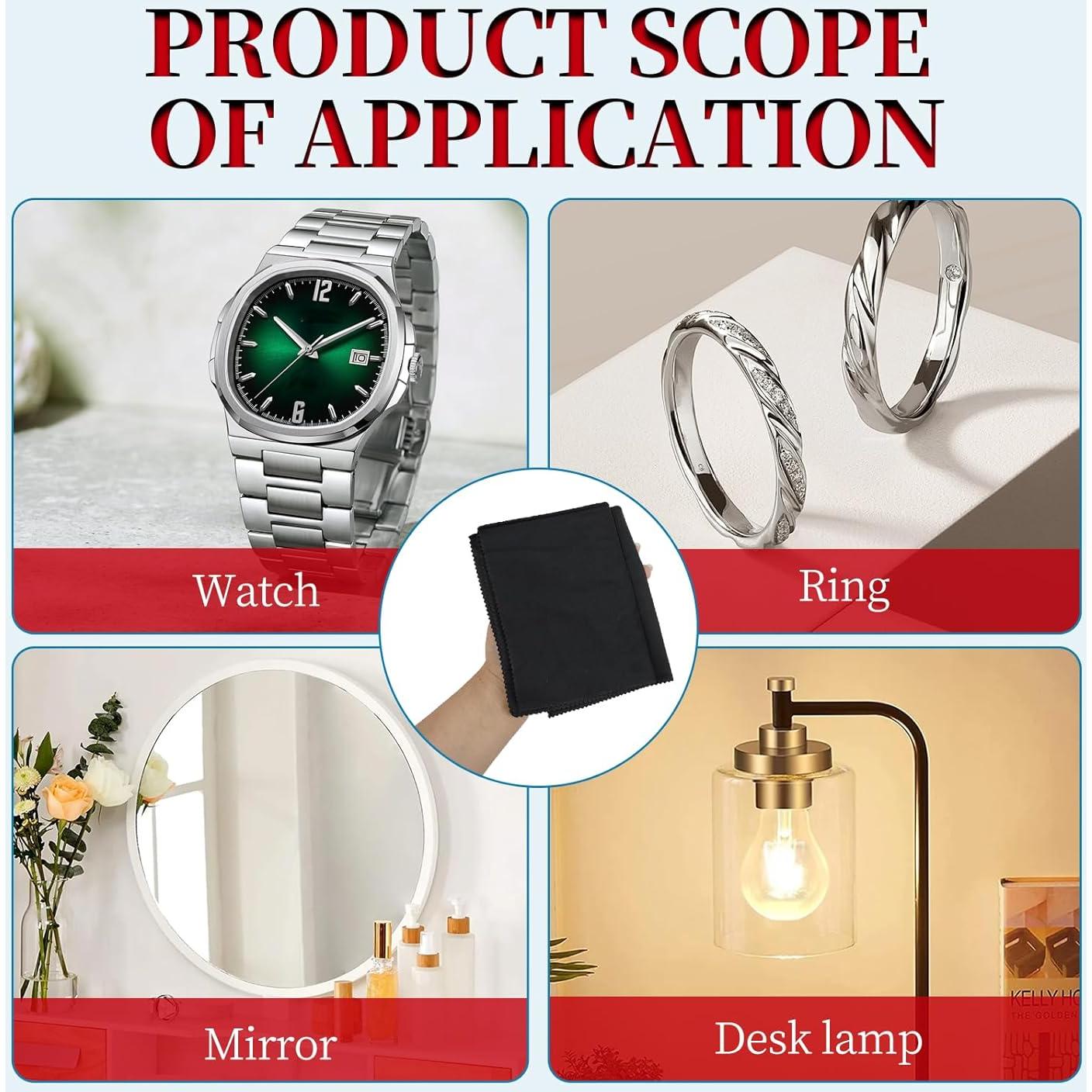 Juego de 2 paños de pulido de plata SpaceWings 16x25 cm