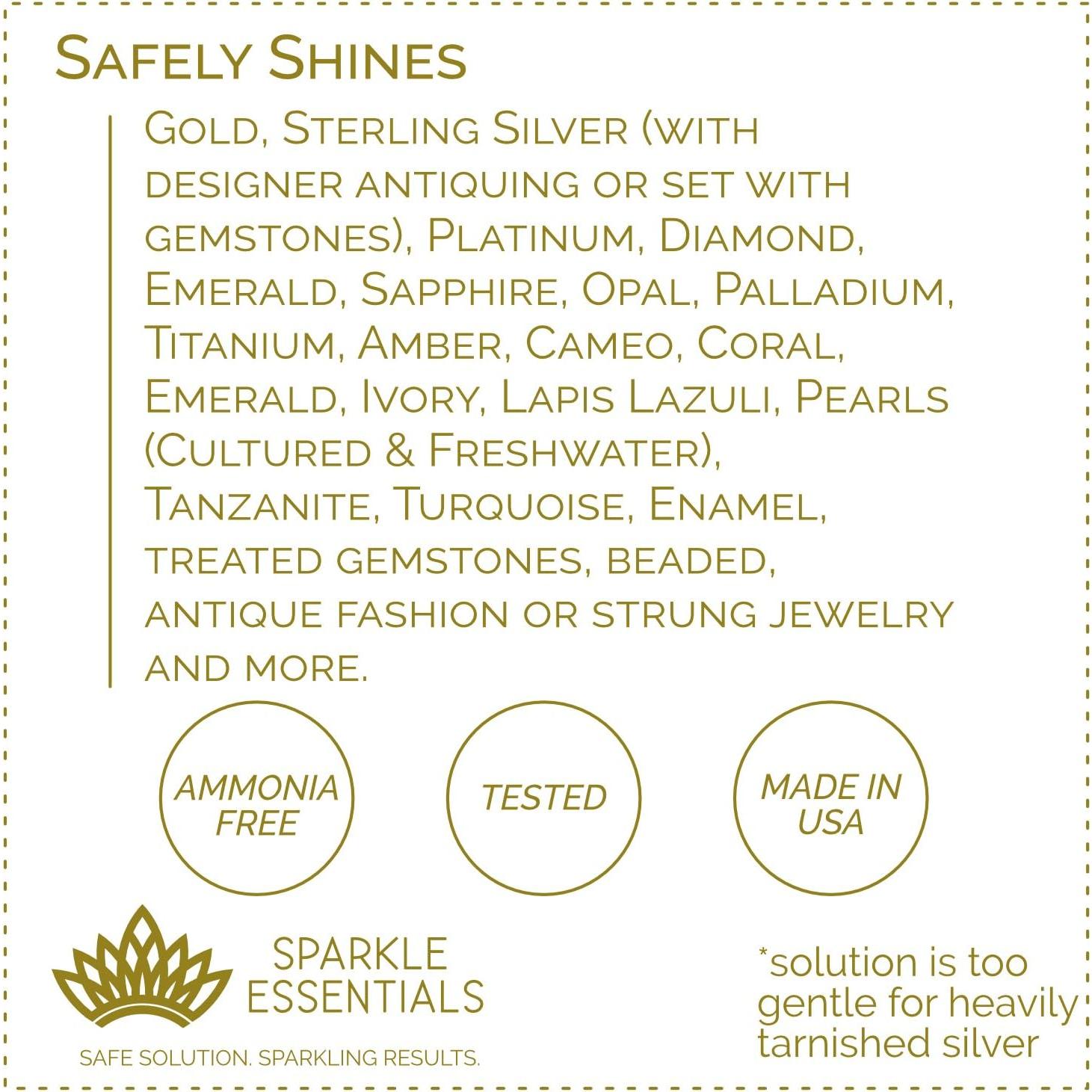 Kit de Limpieza de Joyería Sparkle Essentials 177 ml