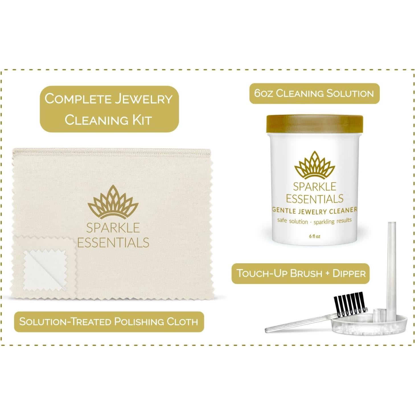 Kit de Limpieza de Joyería Sparkle Essentials 177 ml