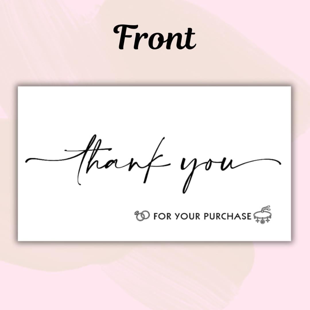 Tarjetas de Cuidado de Joyería LEES A.M. - Paquete de 50