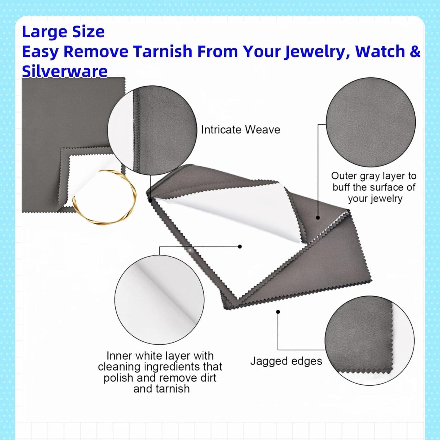 Paño de Pulido YVYAVGE 25x32 cm para Joyería y Metales Finos
