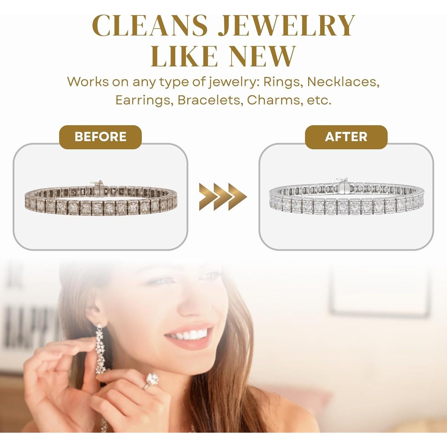 Kit Limpiador y Pulidor de Joyería OMGSHINES 56.7ml - Oro y Plata