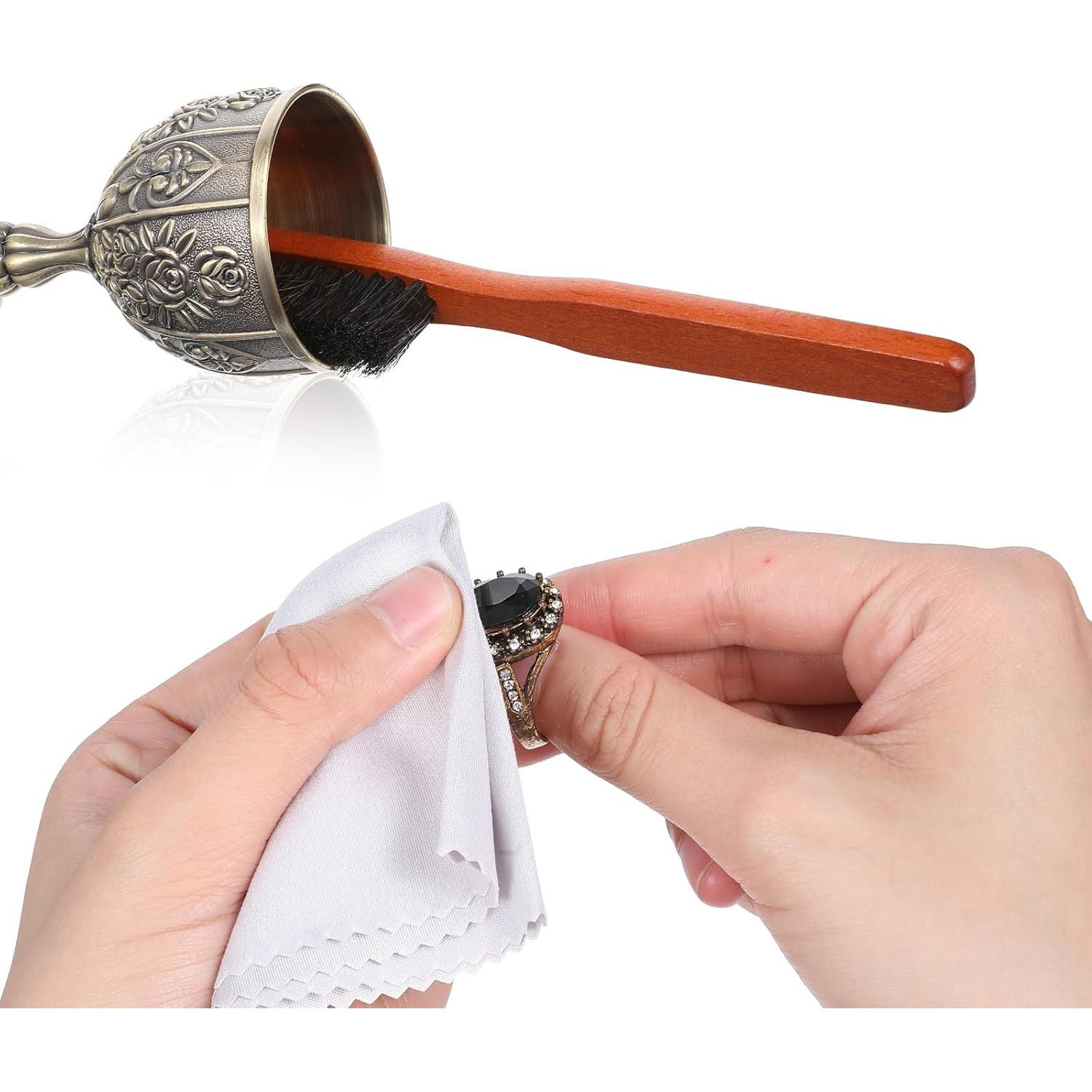 Juego de Limpieza de Joyería Lusofie 6 Piezas con Cepillos y Paños