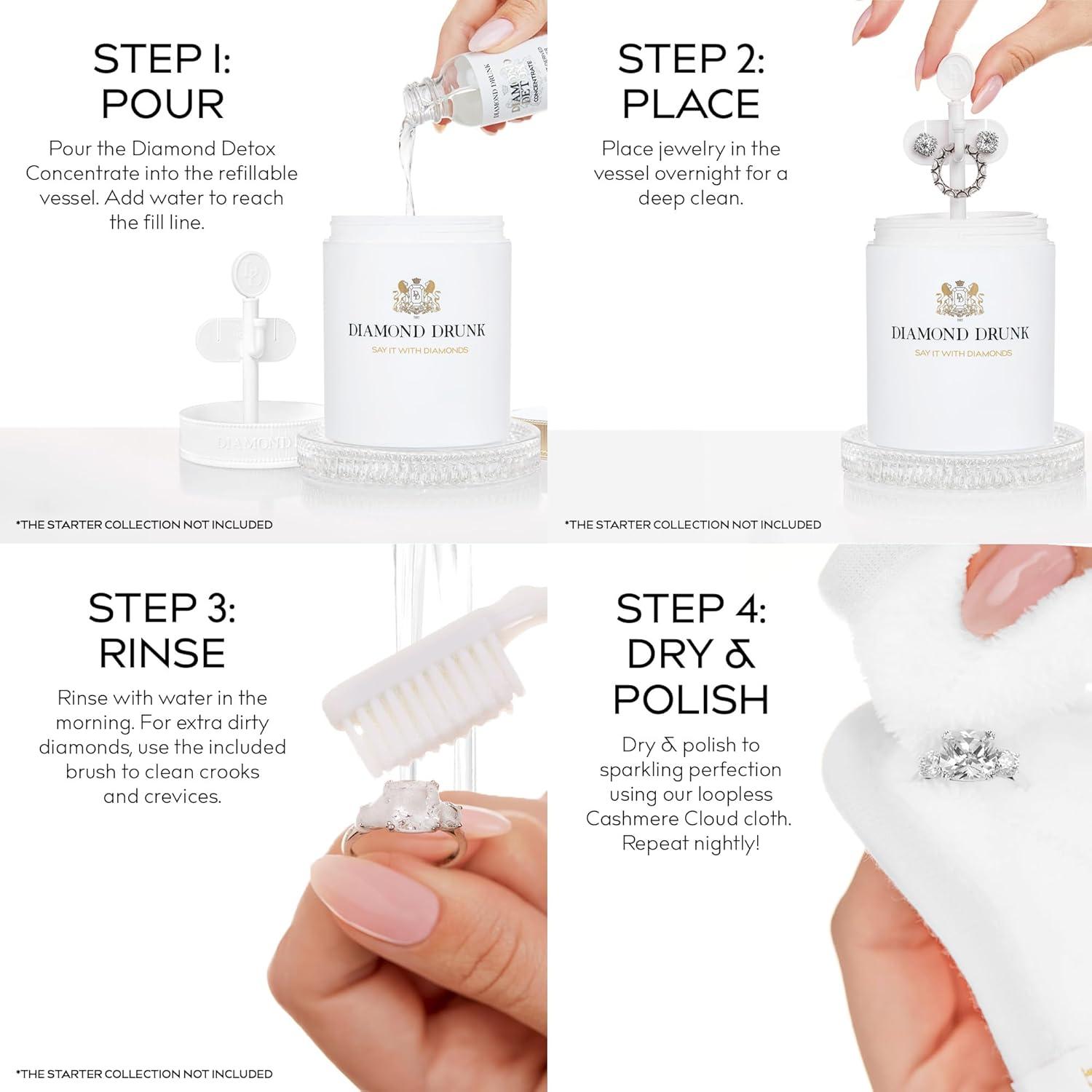 Paño de Limpieza Diamond Drunk - Cachemira Vegana 25.4x27.9cm