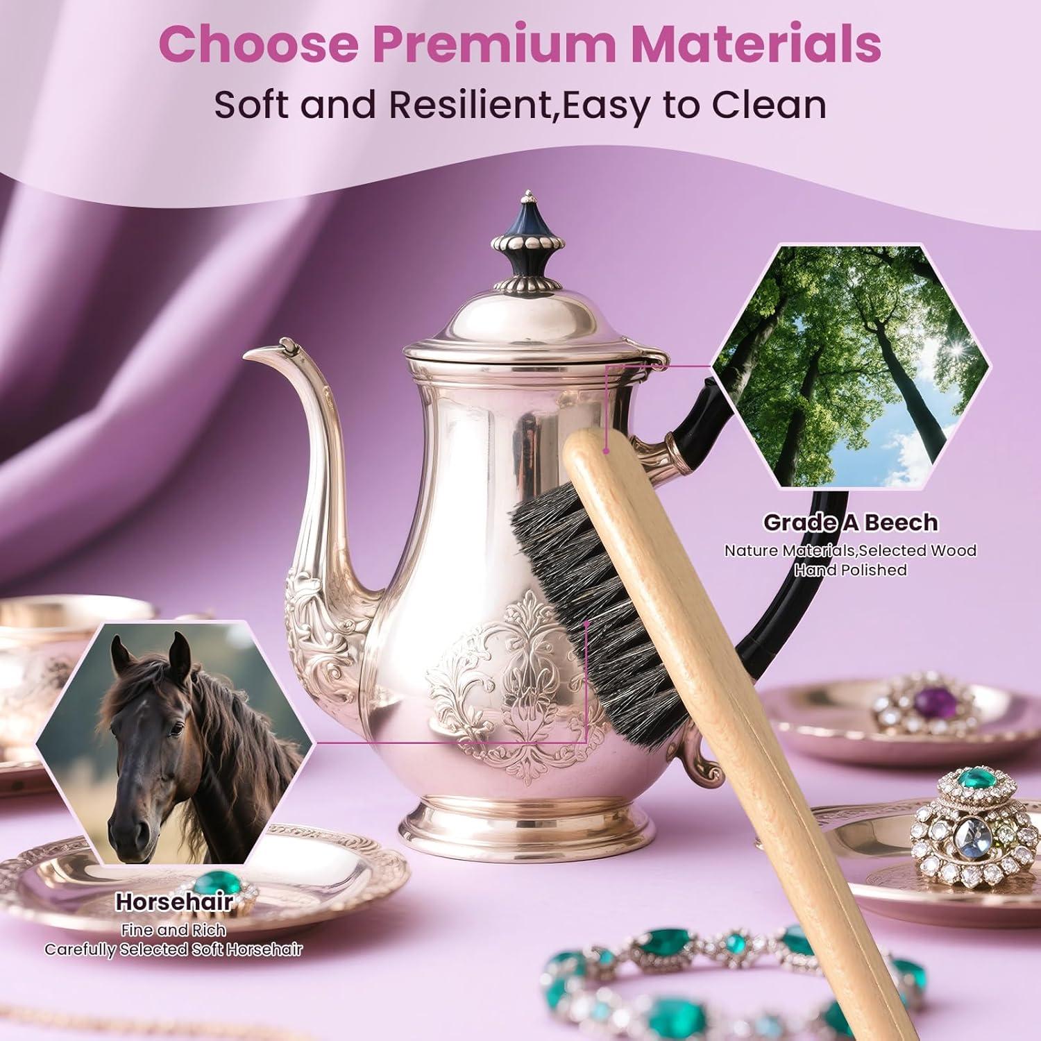 Kit de Limpieza de Joyería 24 Pcs - LSAGFTBT - Paños y Cepillos