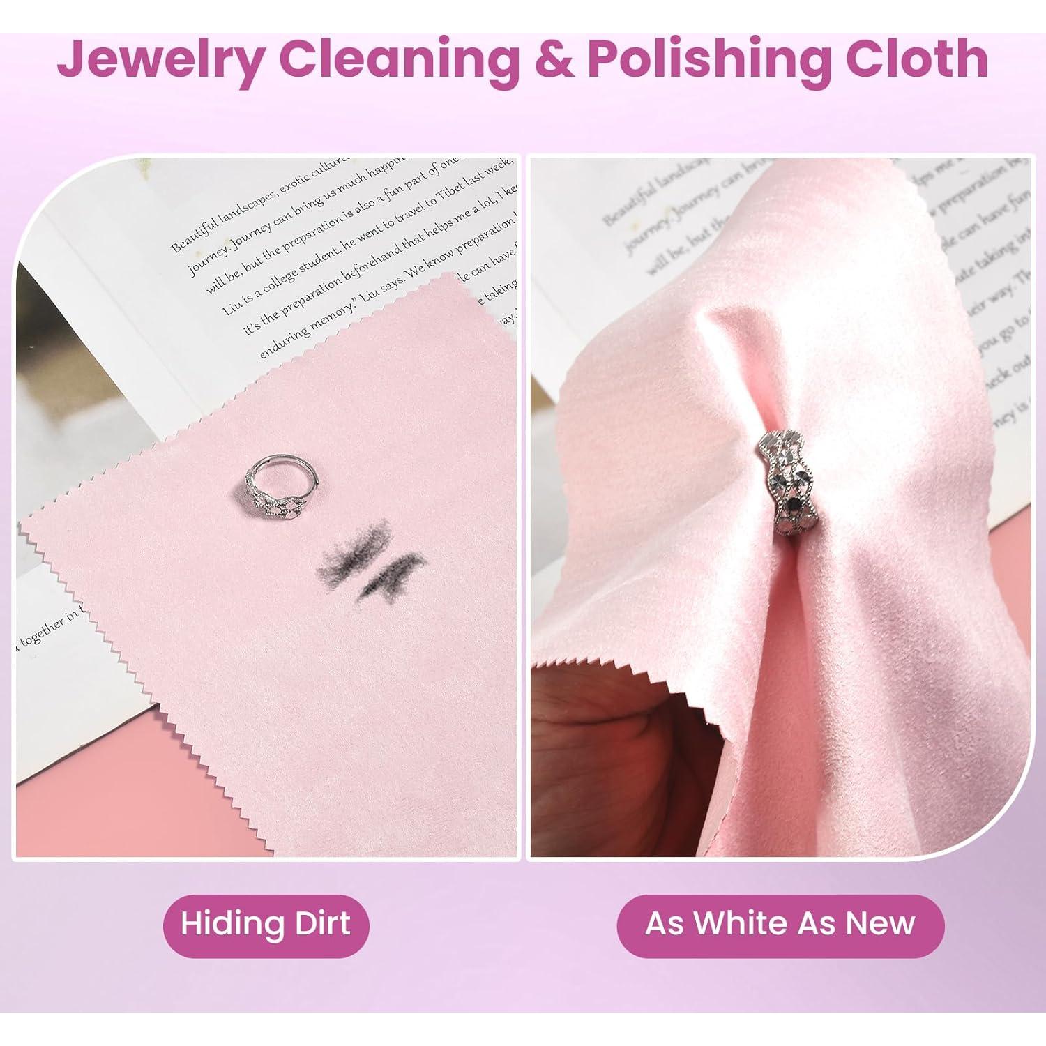 Kit de Limpieza de Joyería 24 Pcs - LSAGFTBT - Paños y Cepillos