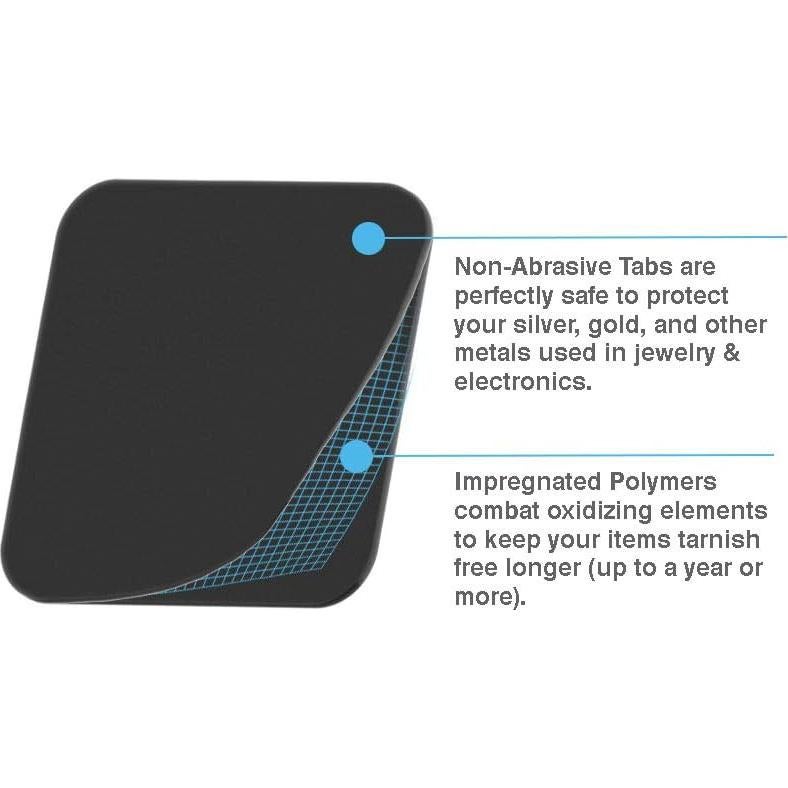 Paquete de Almacenamiento de Joyas Rollander - 10 Bolsas y 50 Tiras Anti Deslustre