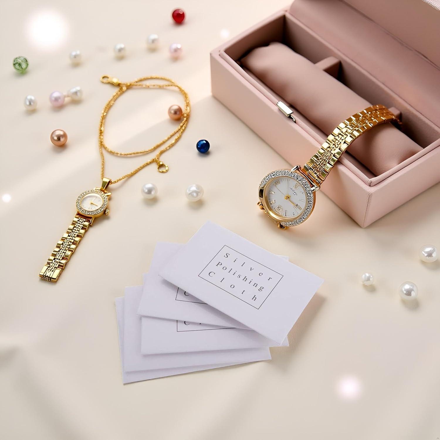 Juego de 5 Paños de Pulido Antioxidante para Joyería YuanHolumid