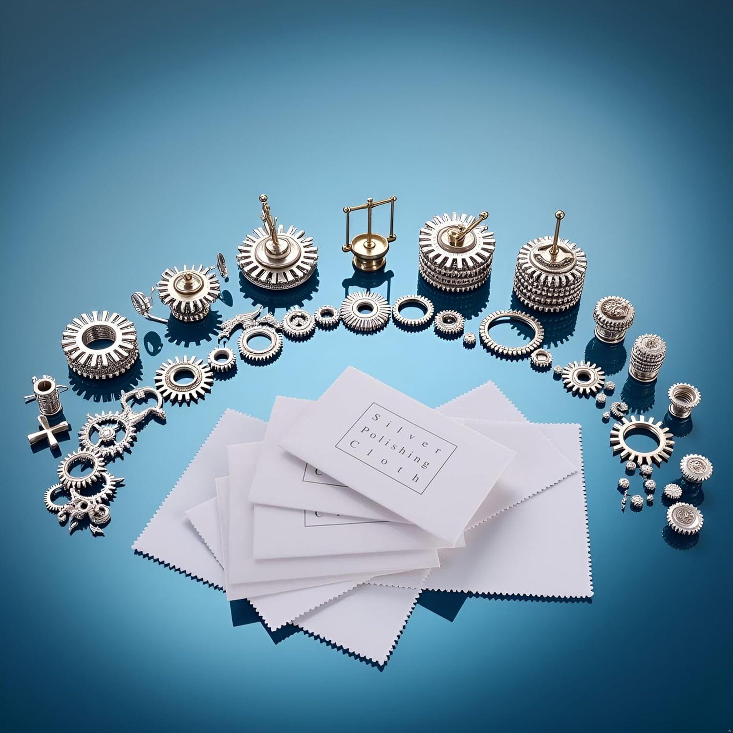 Juego de 5 Paños de Pulido Antioxidante para Joyería YuanHolumid