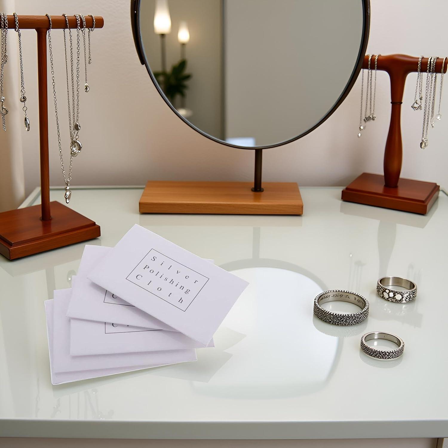 Juego de 5 Paños de Pulido Antioxidante para Joyería YuanHolumid