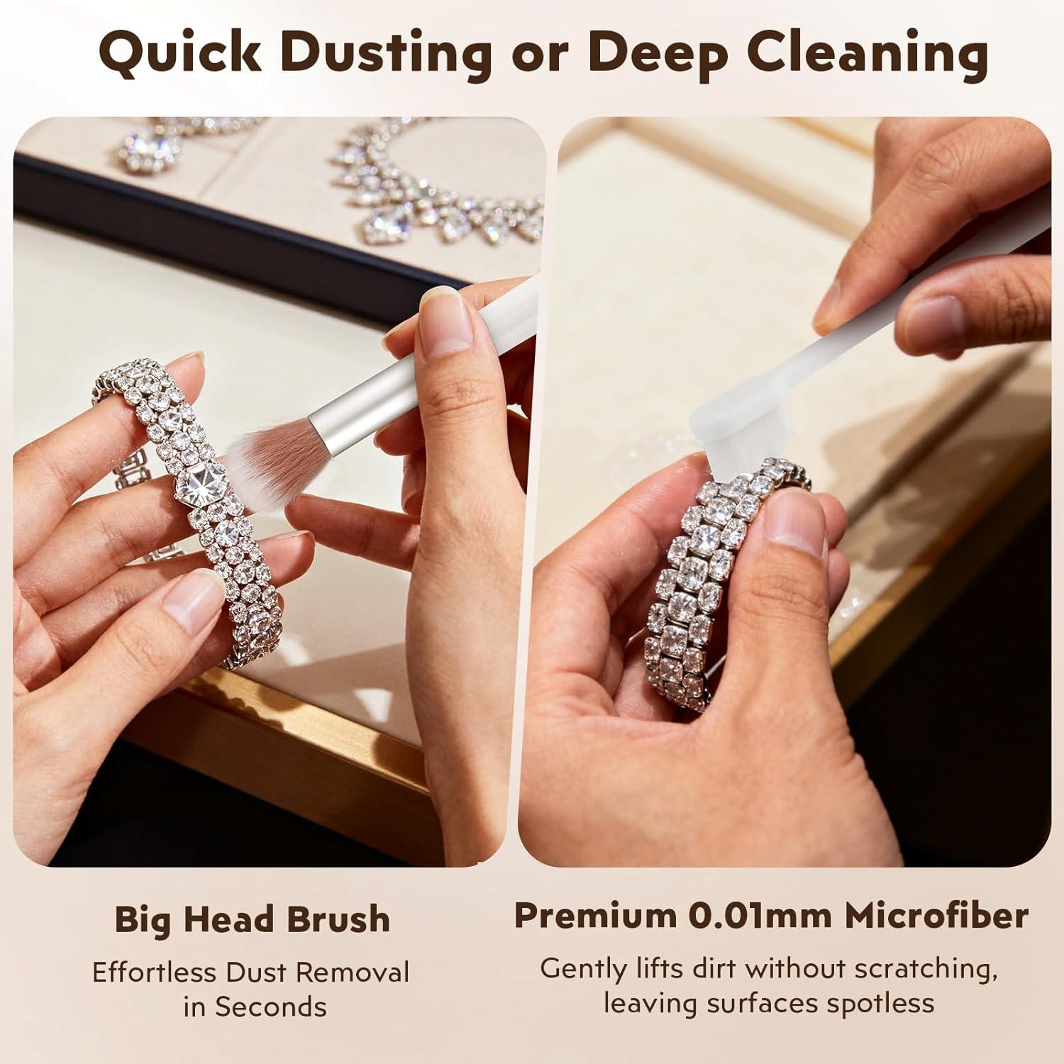 Kit de Limpieza de Joyería 19 Piezas XPMBF - Cepillos y Paños