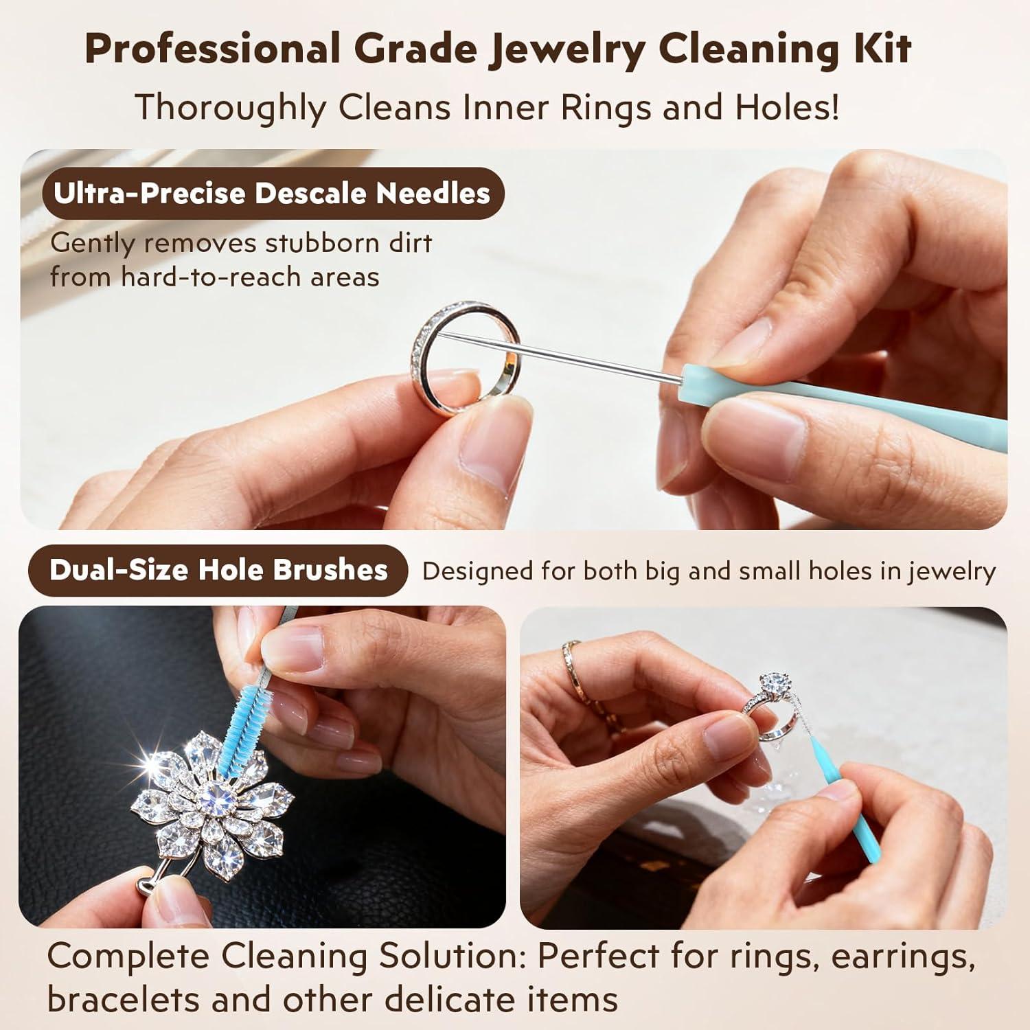 Kit de Limpieza de Joyería 19 Piezas XPMBF - Cepillos y Paños