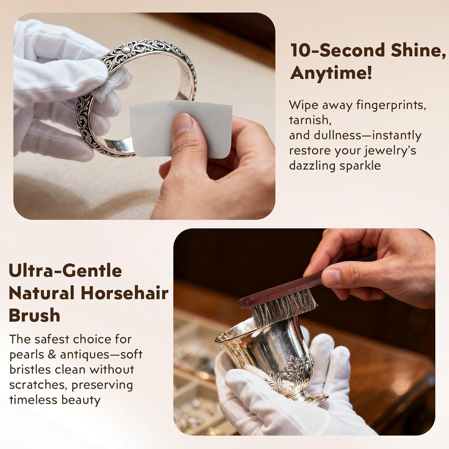 Kit de Limpieza de Joyería 19 Piezas XPMBF - Cepillos y Paños