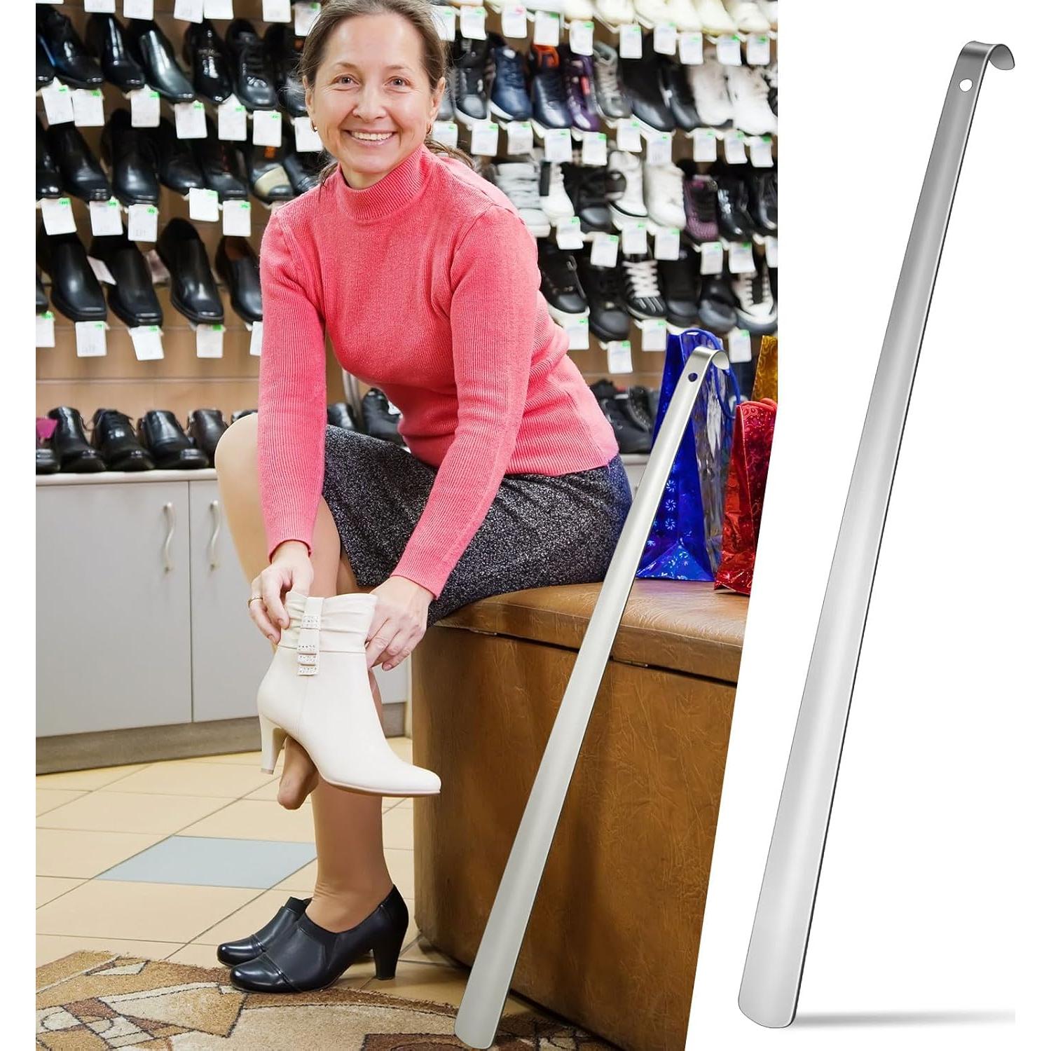 Cuchara para Calzar Geelin 80 cm Acero Inoxidable 2 Pcs