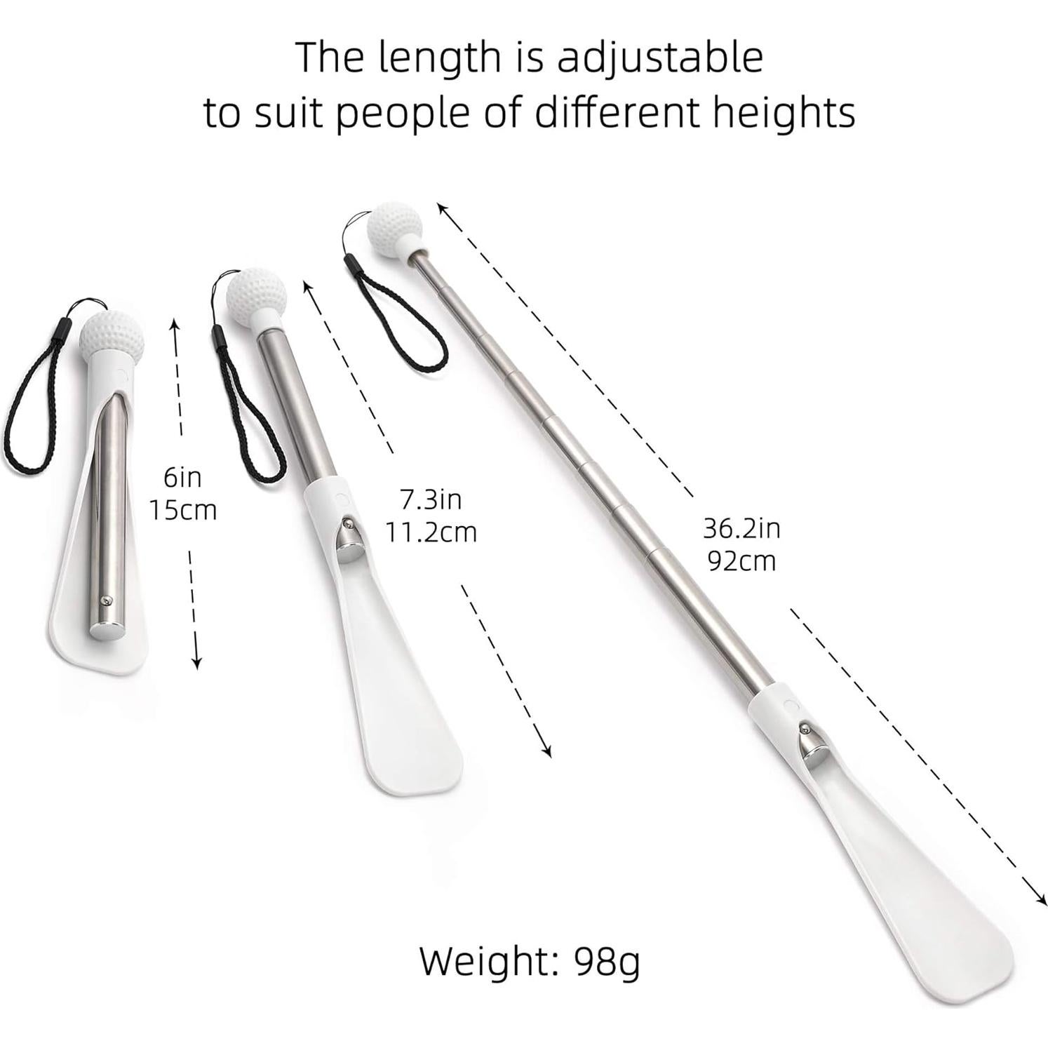 Cuerno de Zapato Telescópico Fanwer 36.2" para Personas Mayores