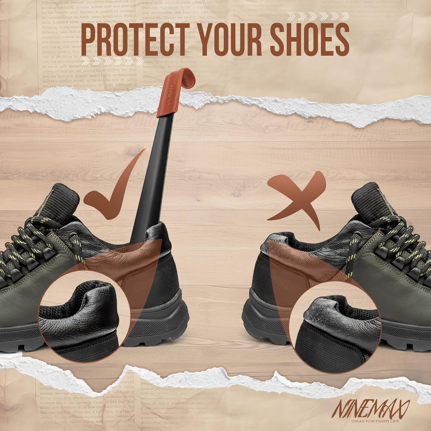 Cuchara para Calzar NINEMAX Mango Largo 41.91 cm Acero Inoxidable