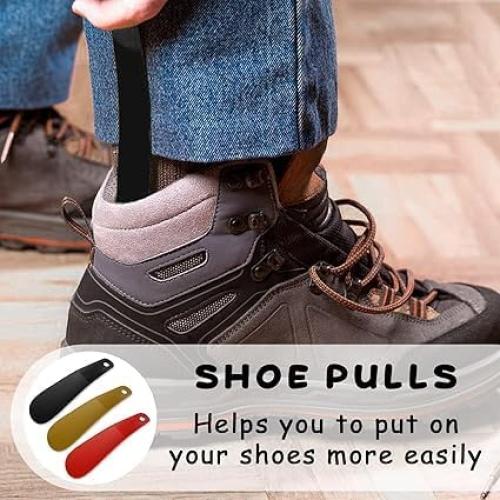 Juego de 6 Mini Calzadores de Plástico 16 cm - Portátiles y Duraderos