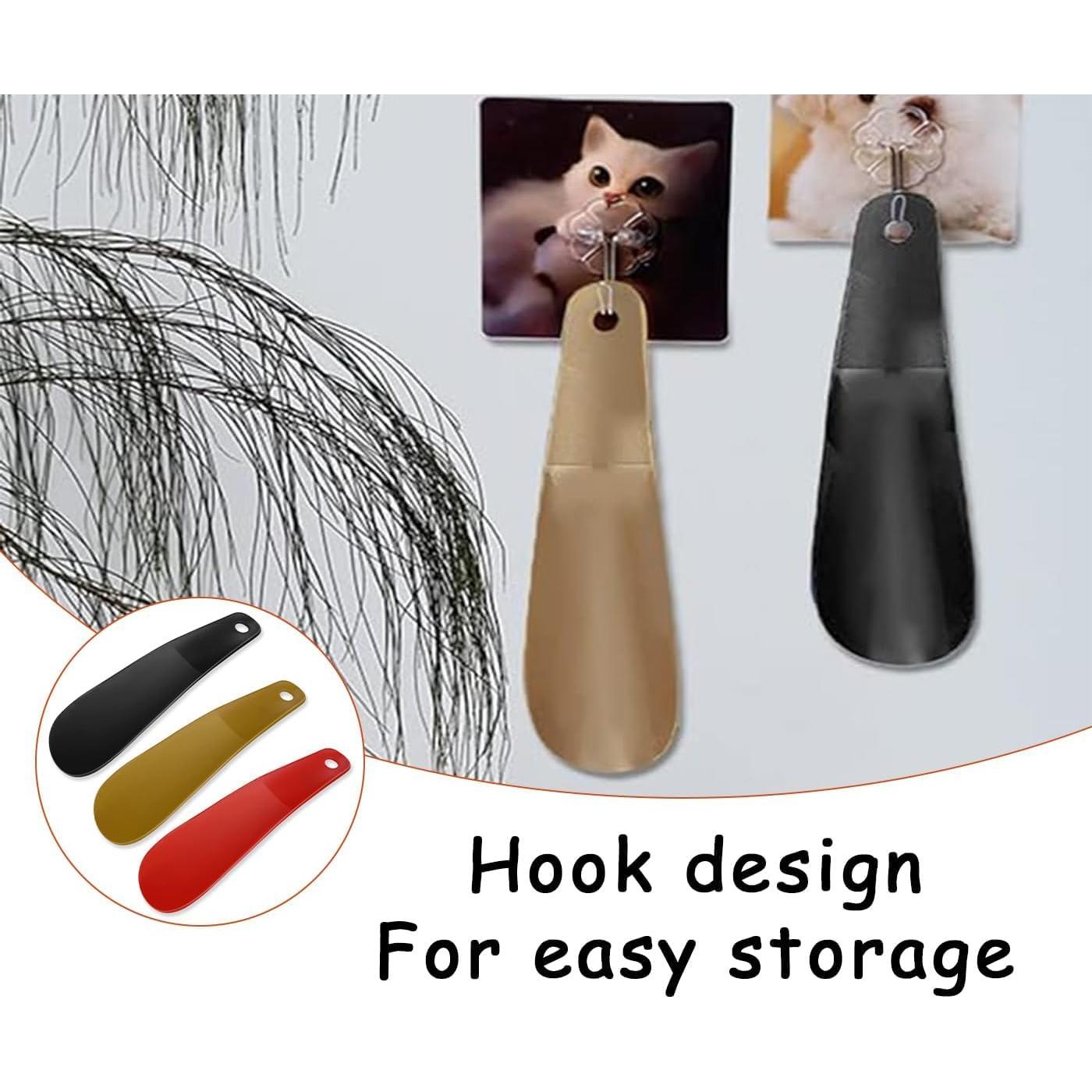 Juego de 6 Mini Calzadores de Plástico 16 cm - Portátiles y Duraderos