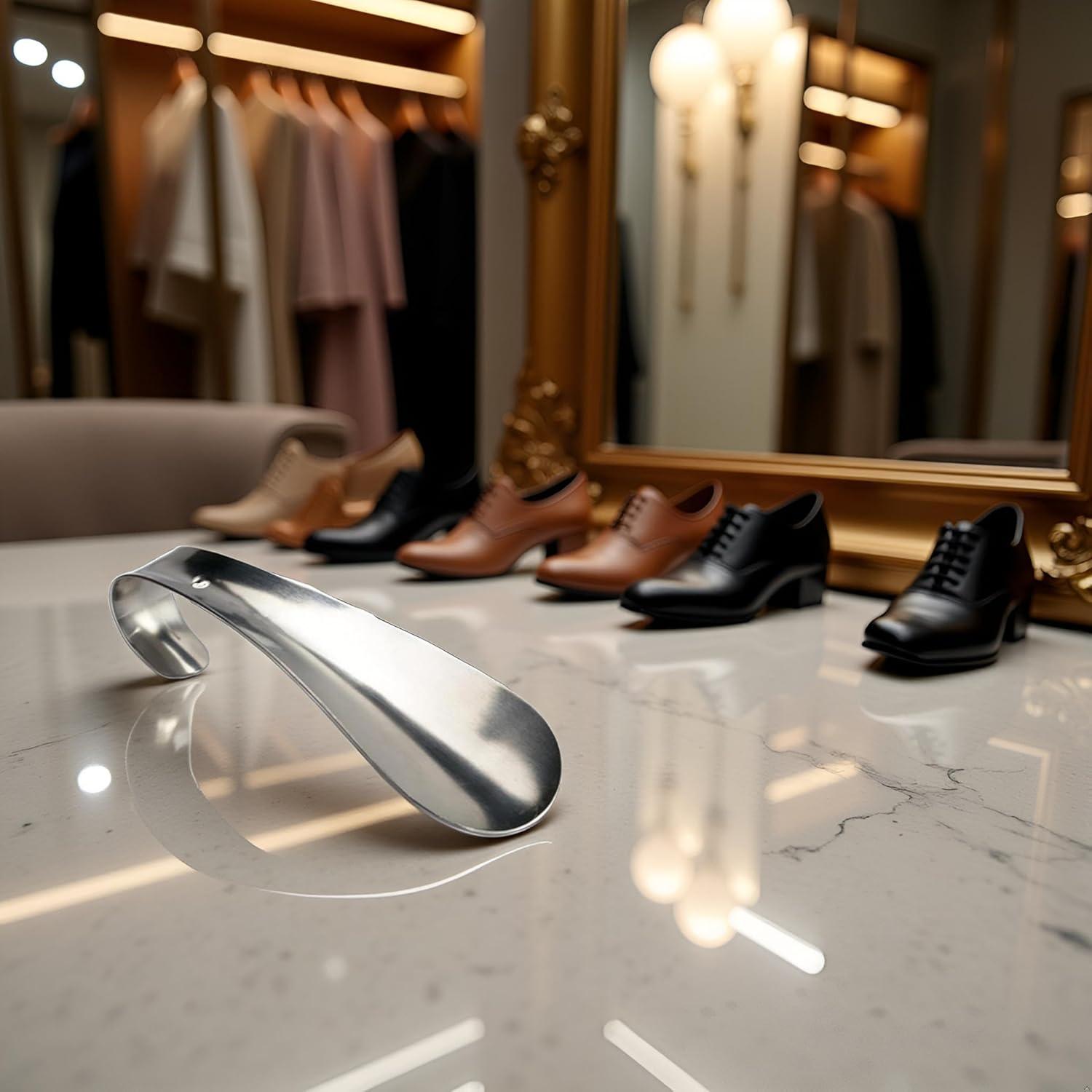 Cuña de zapato de acero inoxidable JJLFresheners - Plateada