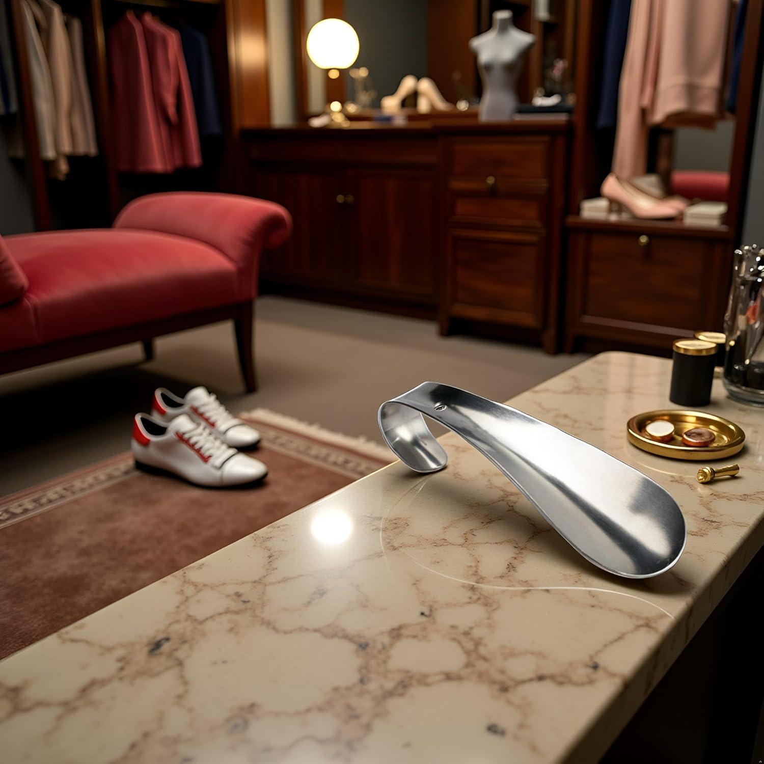 Cuña de zapato de acero inoxidable JJLFresheners - Plateada