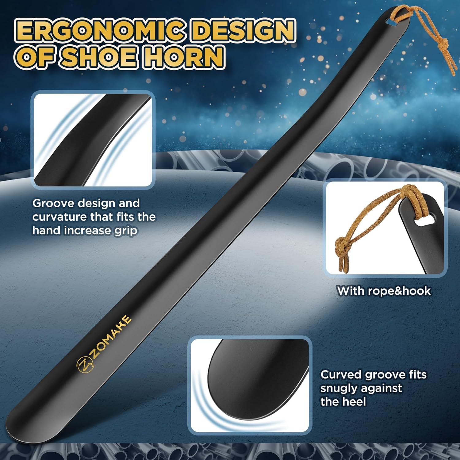 Cuchara para Calzar de Mango Largo ZOMAKE 41.91 cm Metal