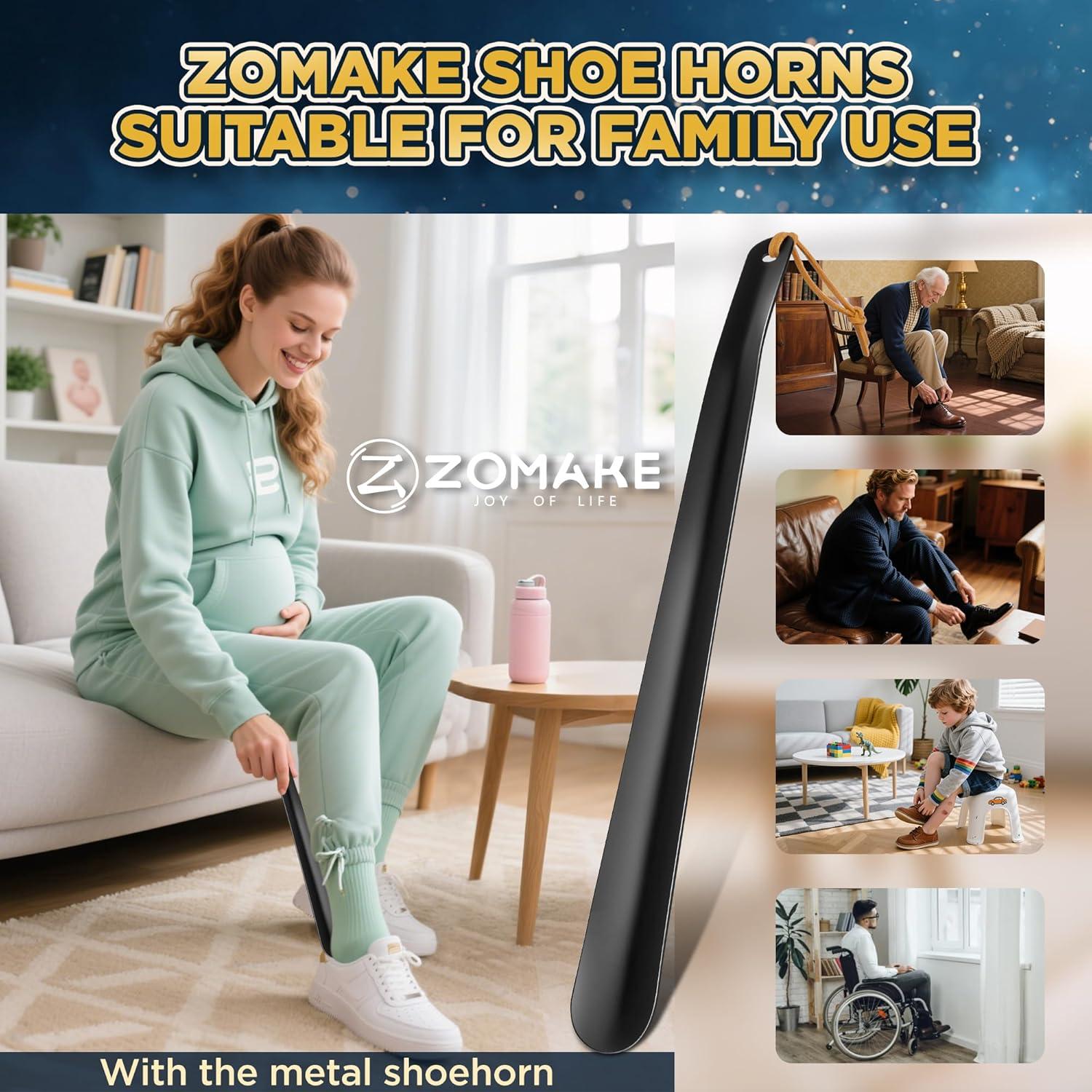 Cuchara para Calzar de Mango Largo ZOMAKE 41.91 cm Metal