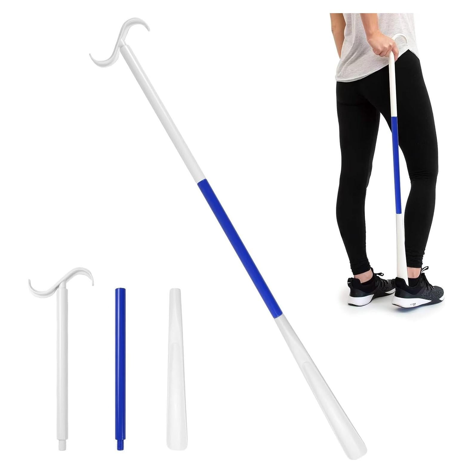 Cuerno de Zapato Ajustable Rewkcy 90 cm Mango Largo Azul