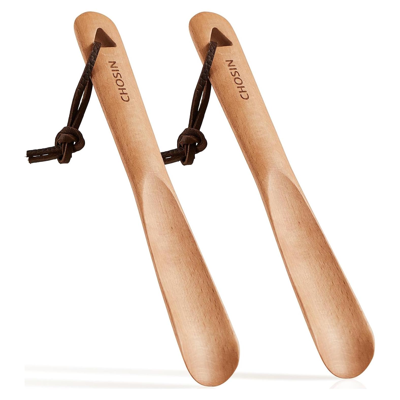 Cuchara para Zapatos CHOSIN de Madera - 2 Piezas Portátil