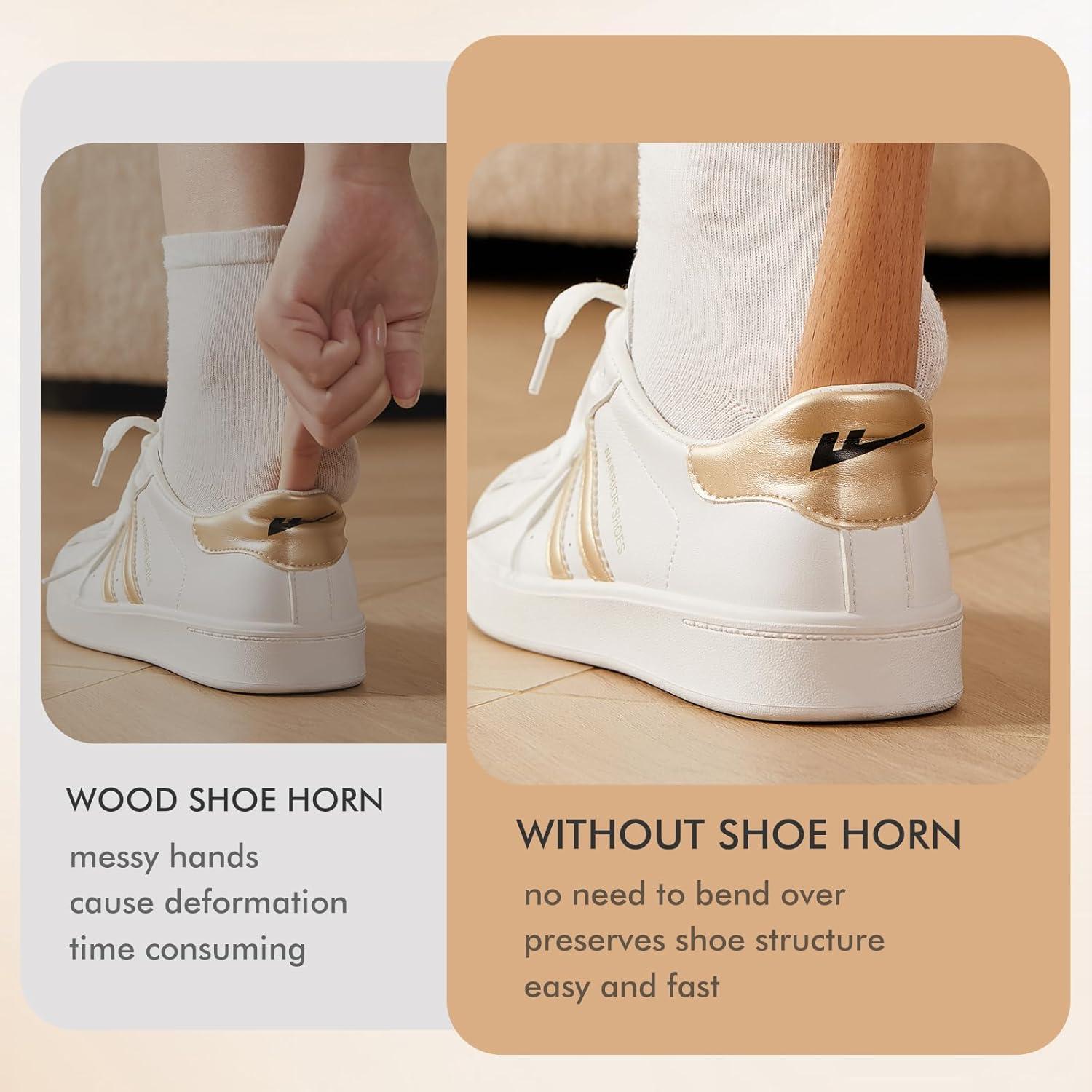 Cuchara para Zapatos CHOSIN de Madera - 2 Piezas Portátil