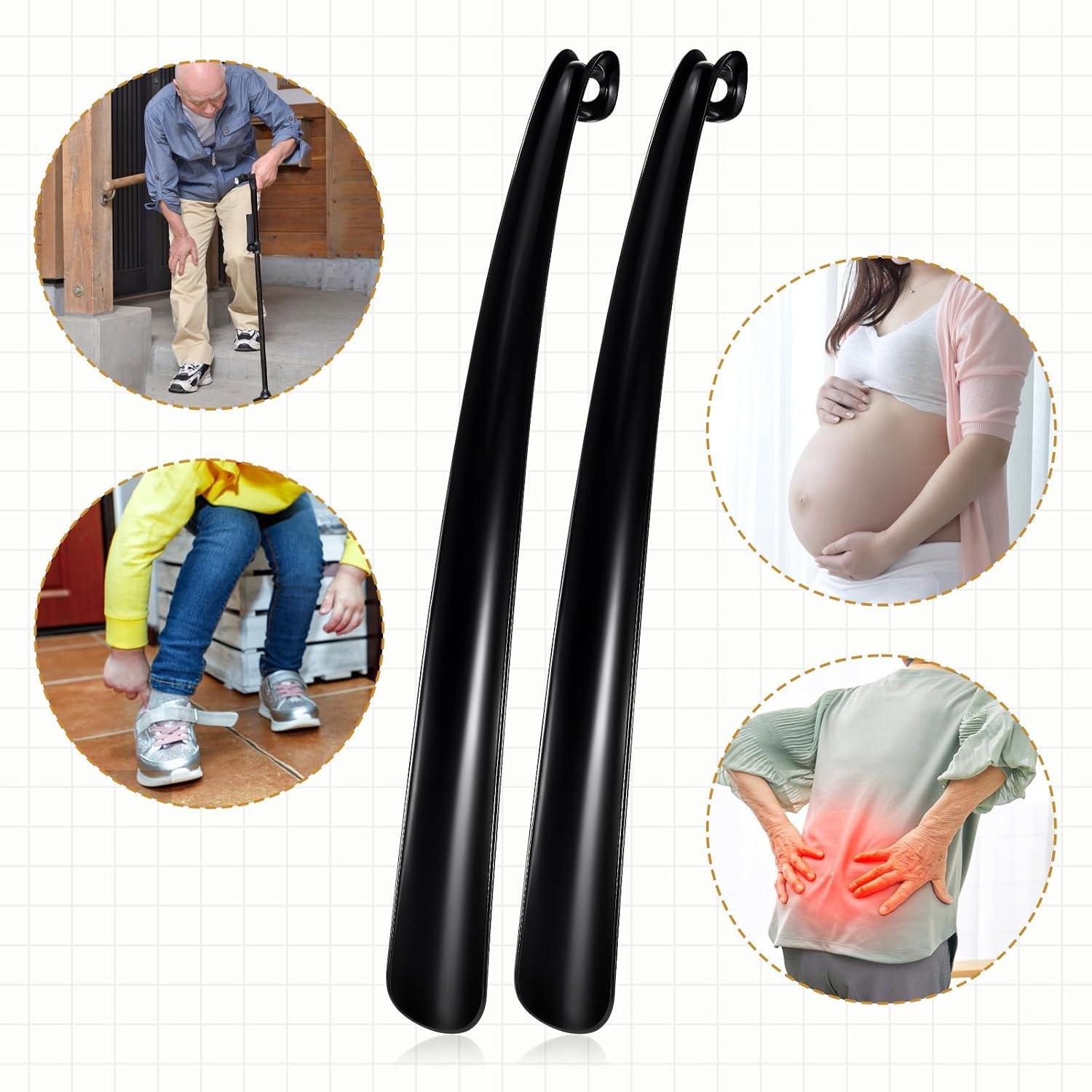 Cuerno de Zapato de Mango Largo FdcZeyxior 43 cm 2 Pcs