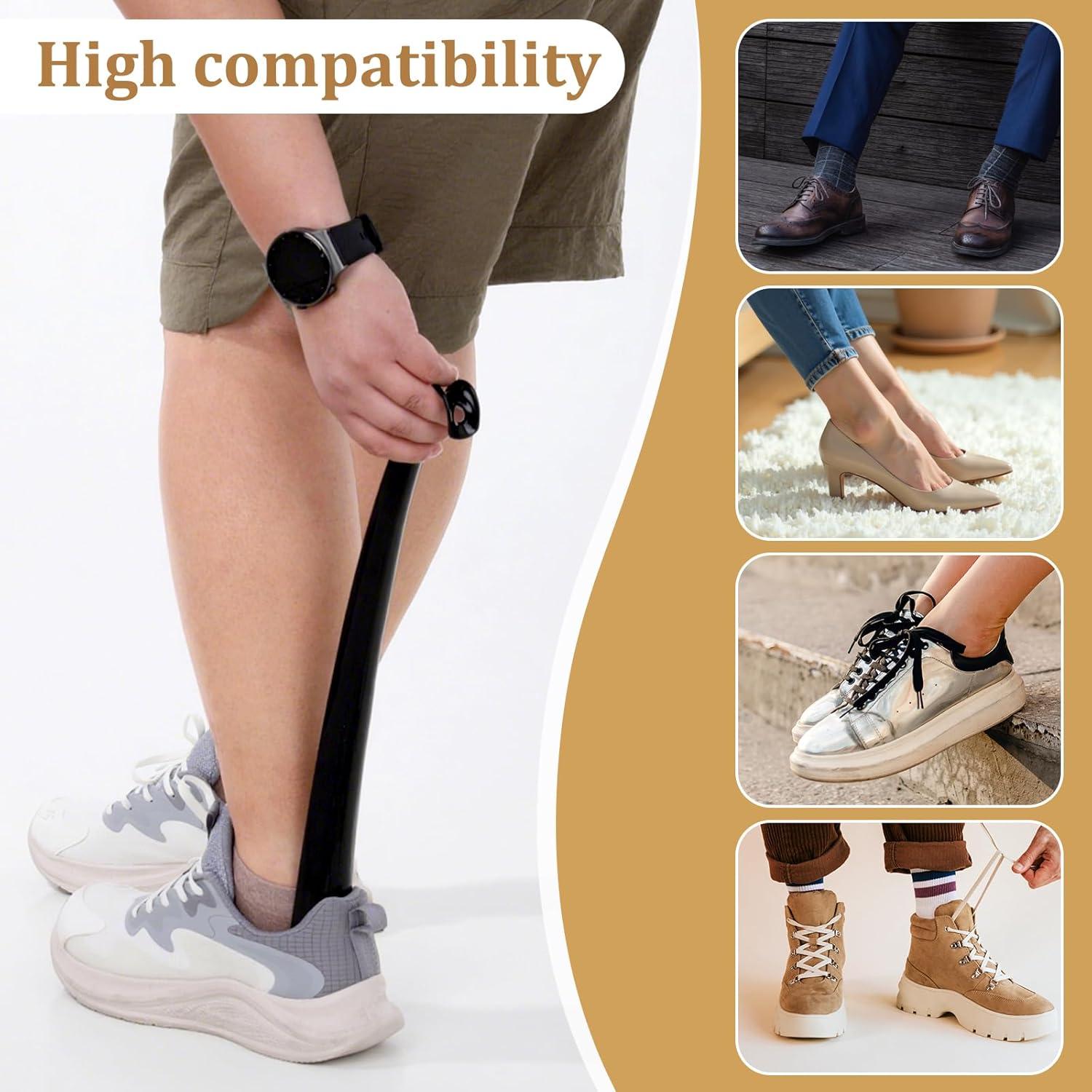 Cuerno de Zapato de Mango Largo FdcZeyxior 43 cm 2 Pcs