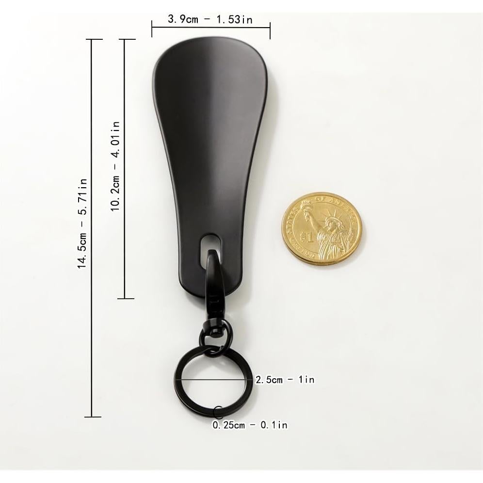 Cuchara de Zapato de Metal Inoxidable TANJUN Portátil 10cm