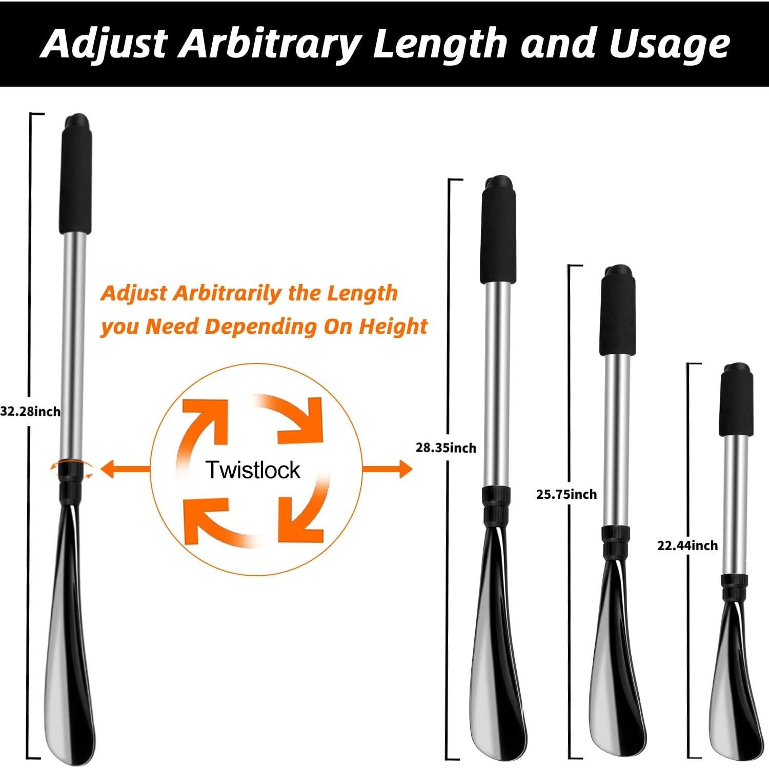 Cuerno de zapato XYH de mango largo ajustable 81 cm