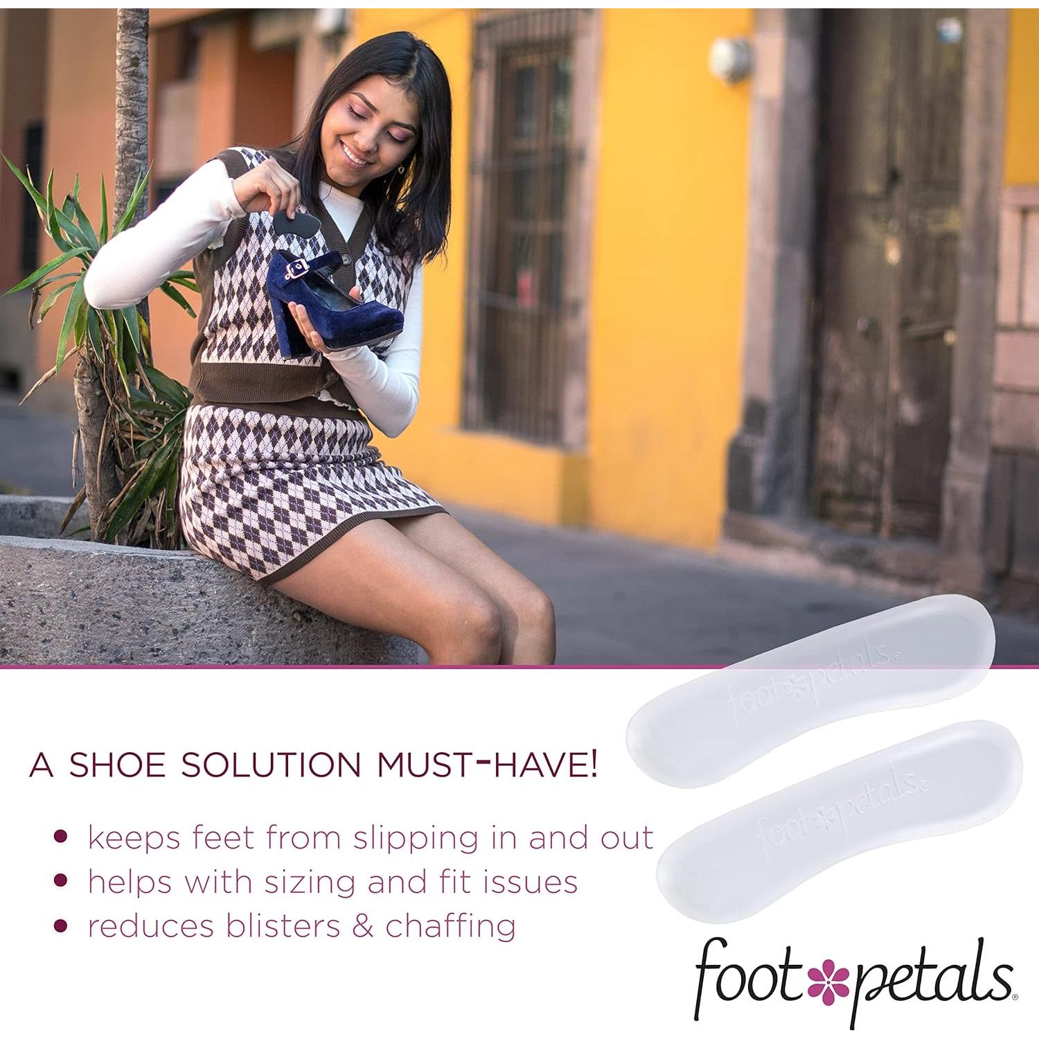 Cojín de Talón Foot Petals para Mujeres - Gel Transparente